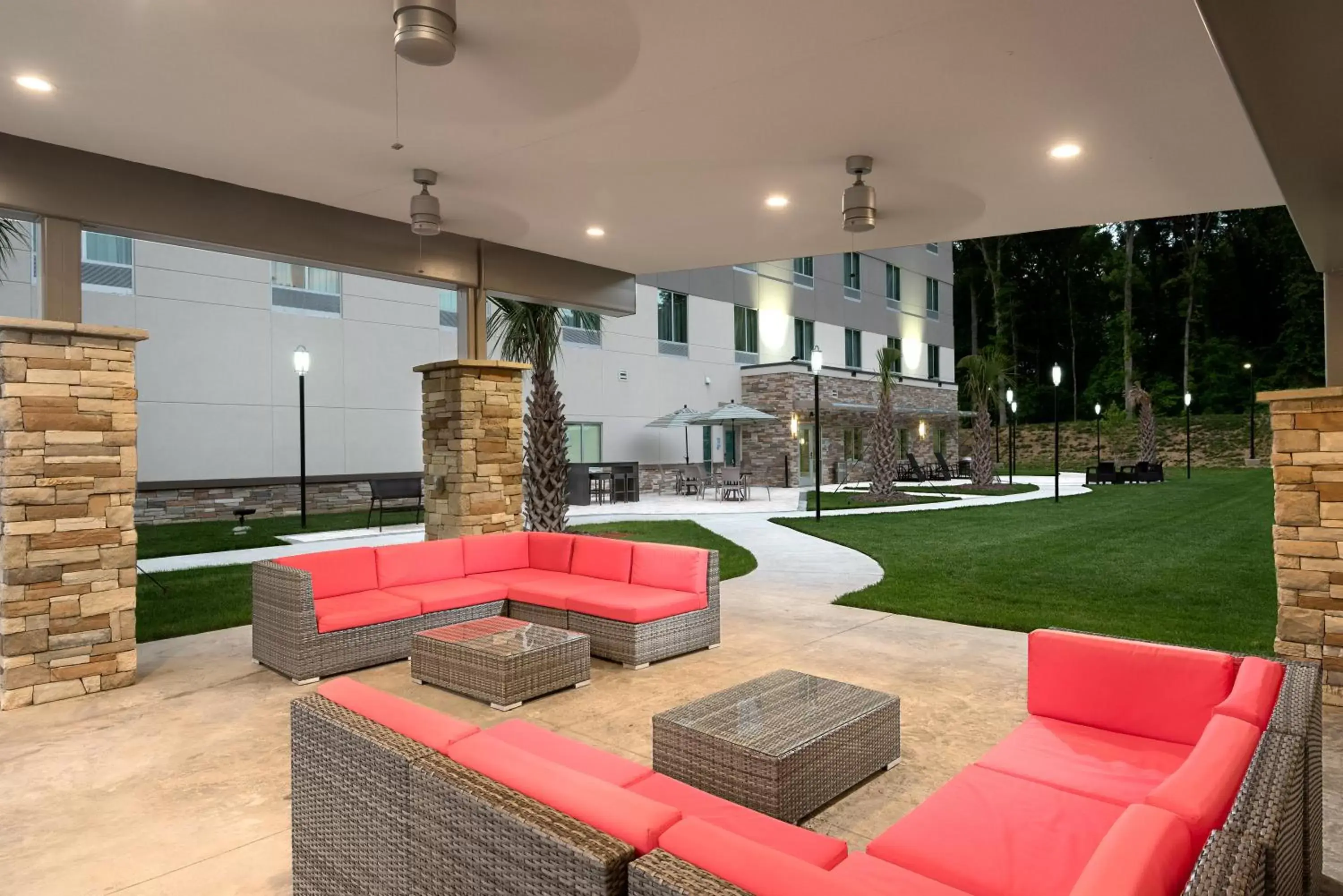 Patio in Holiday Inn Express & Suites - Charlotte Airport, an IHG Hotel