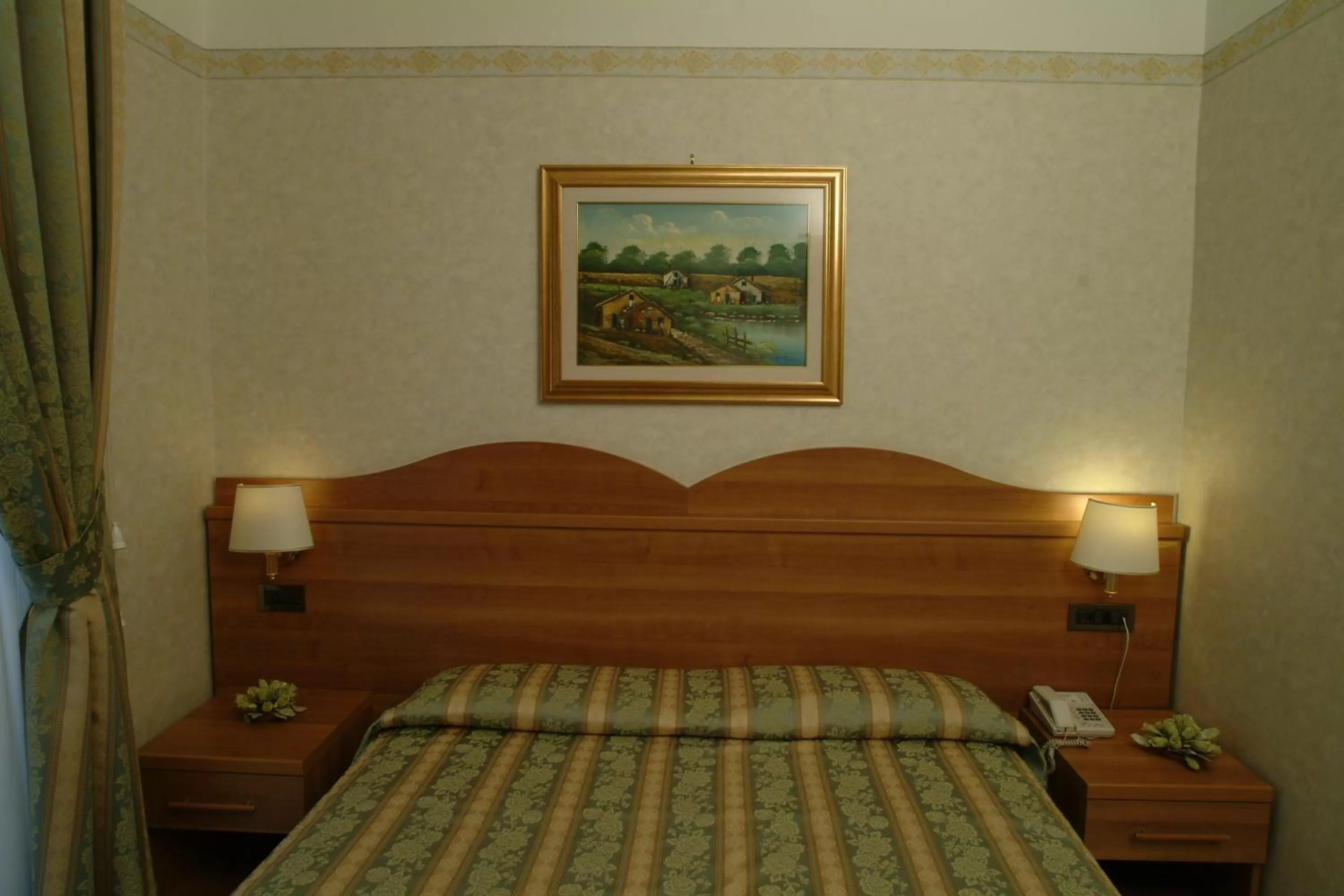 Bed in Hotel Teti