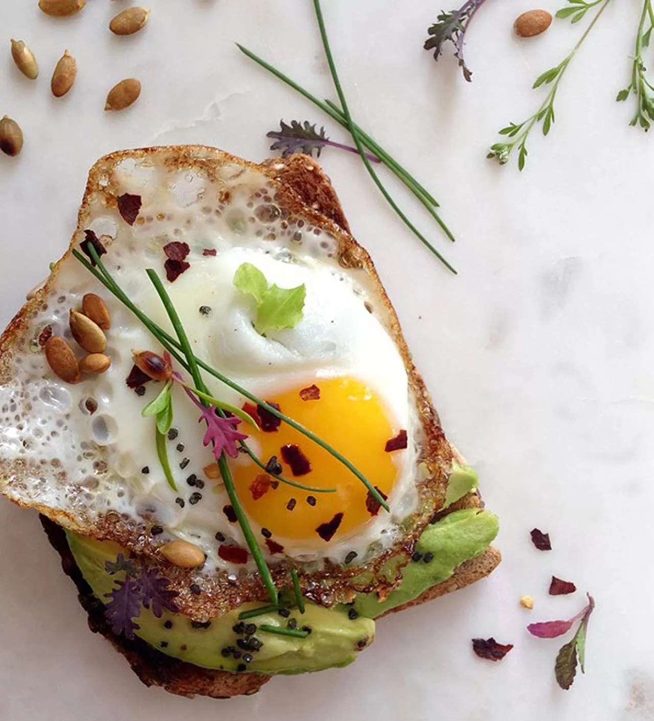 American breakfast in School 31 Lofts