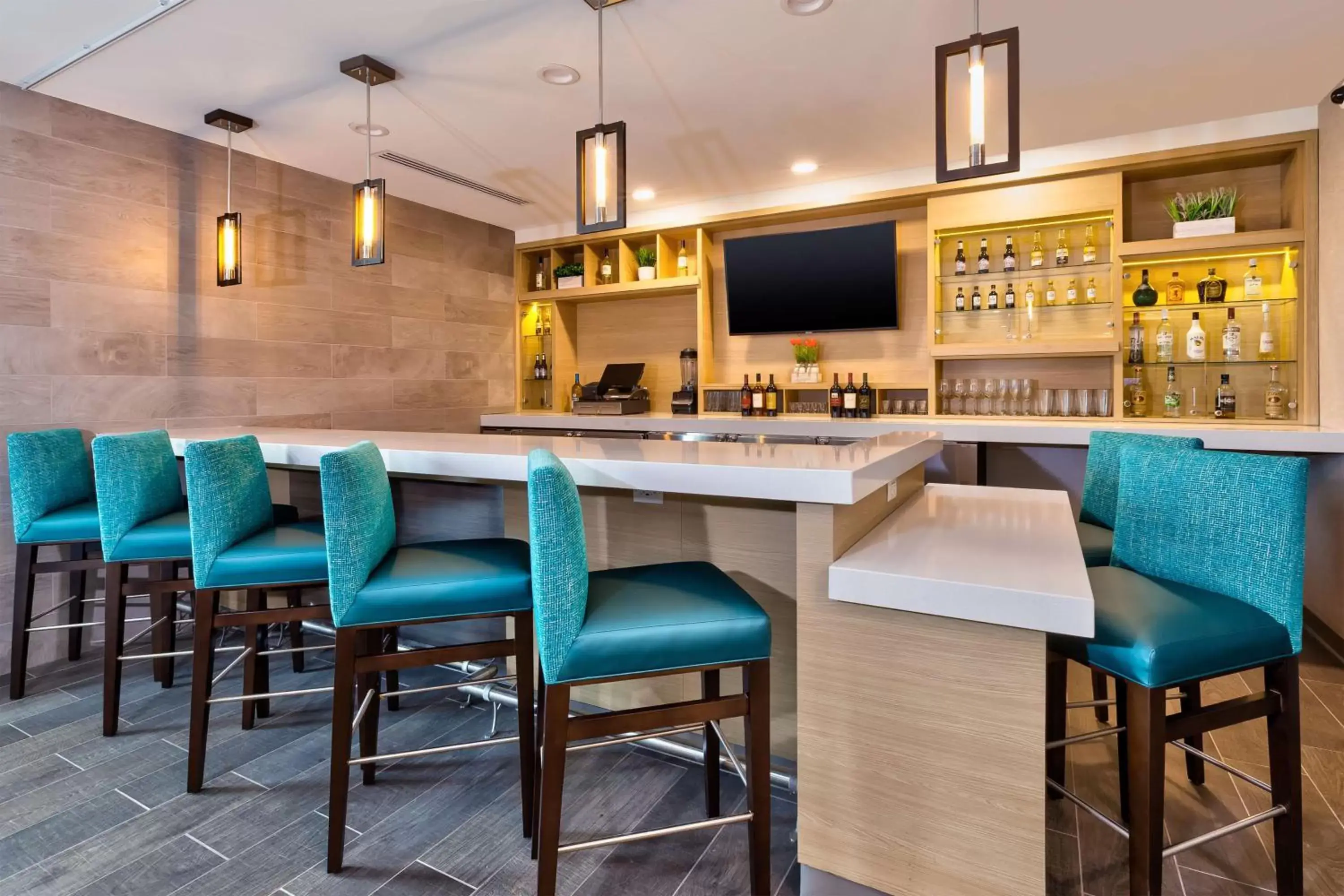 Lounge or bar, Restaurant/Places to Eat in Home2 Suites By Hilton Tucson Airport, Az