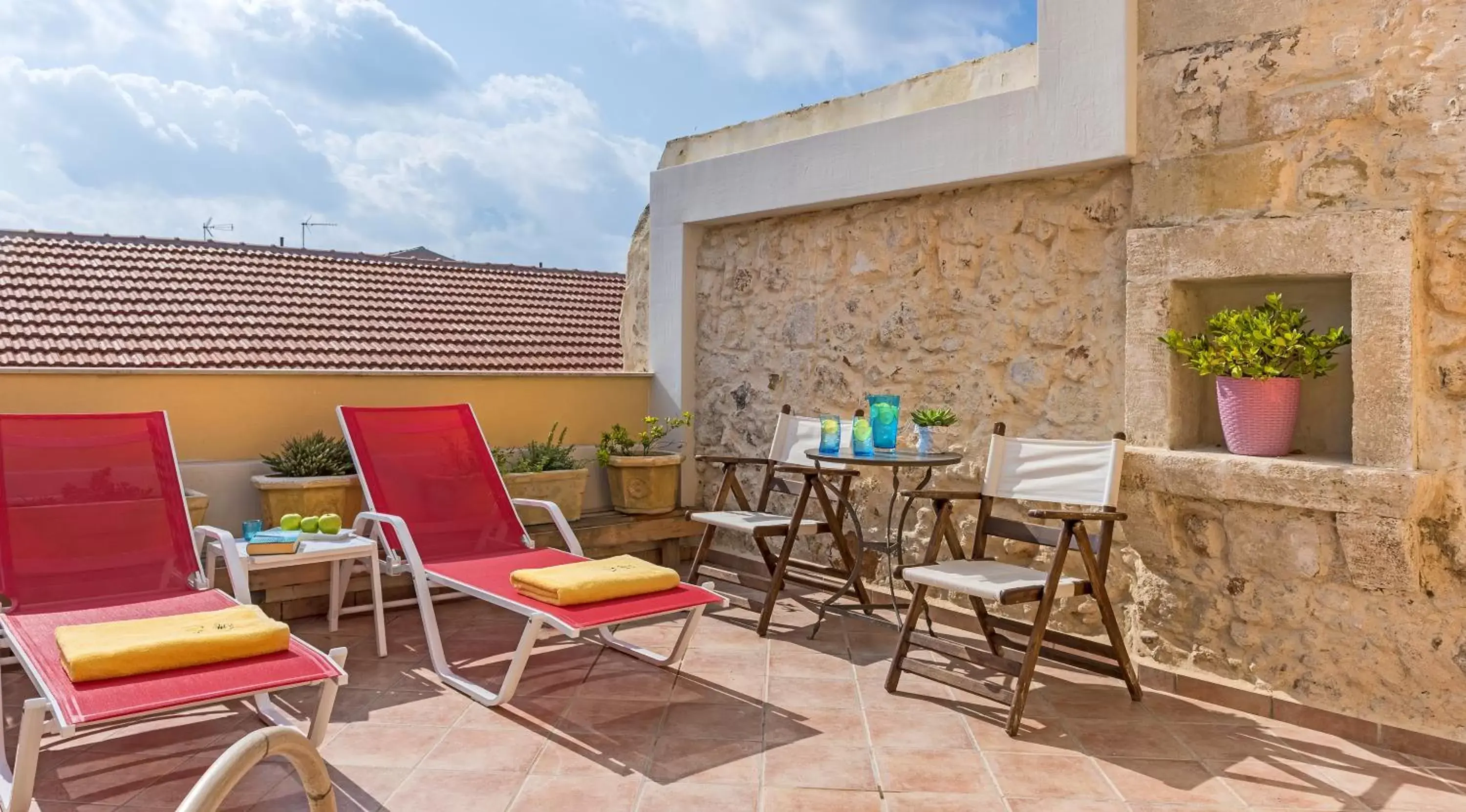 Balcony/Terrace in Avli Lounge Apartments