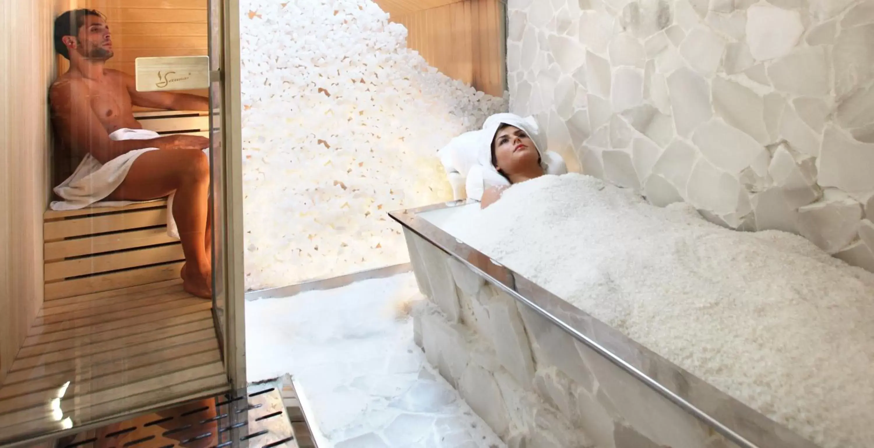 Steam room in La Loggia Historic Resort