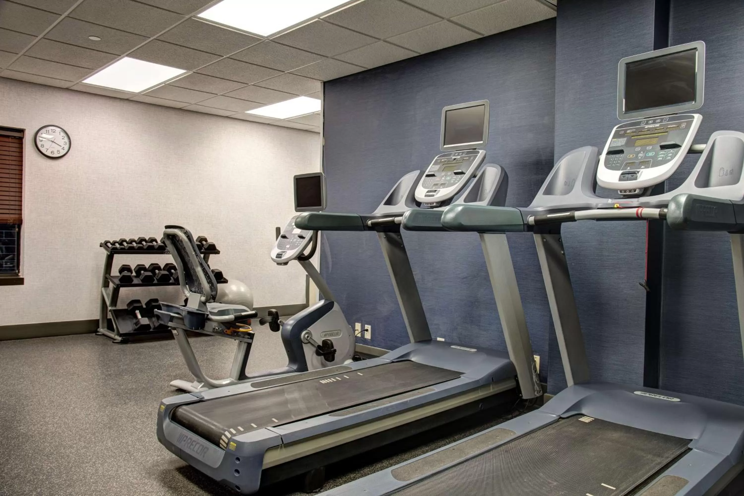 Fitness centre/facilities in Hampton Inn Rochester