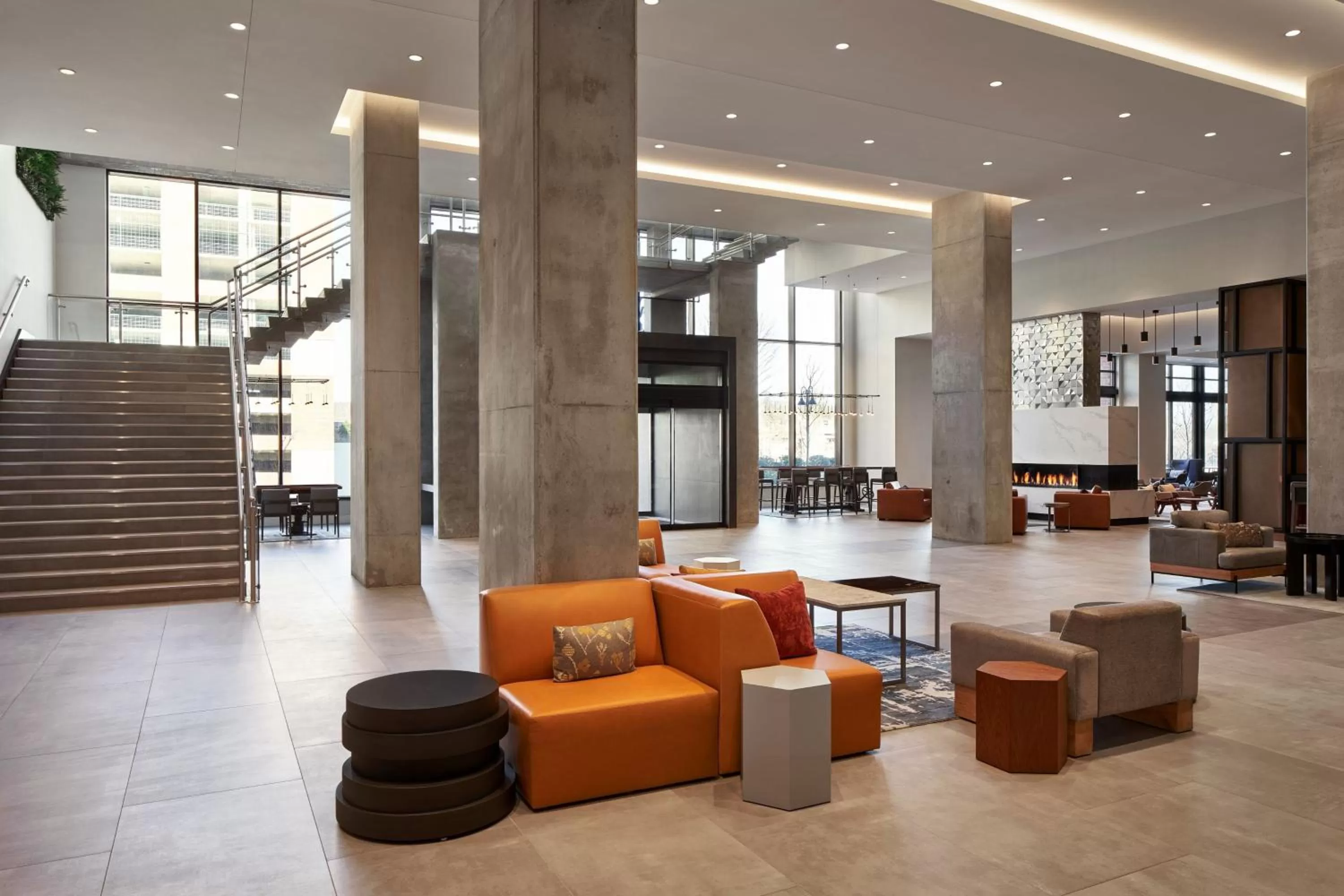 Lobby or reception in Marriott Owings Mills Metro Centre