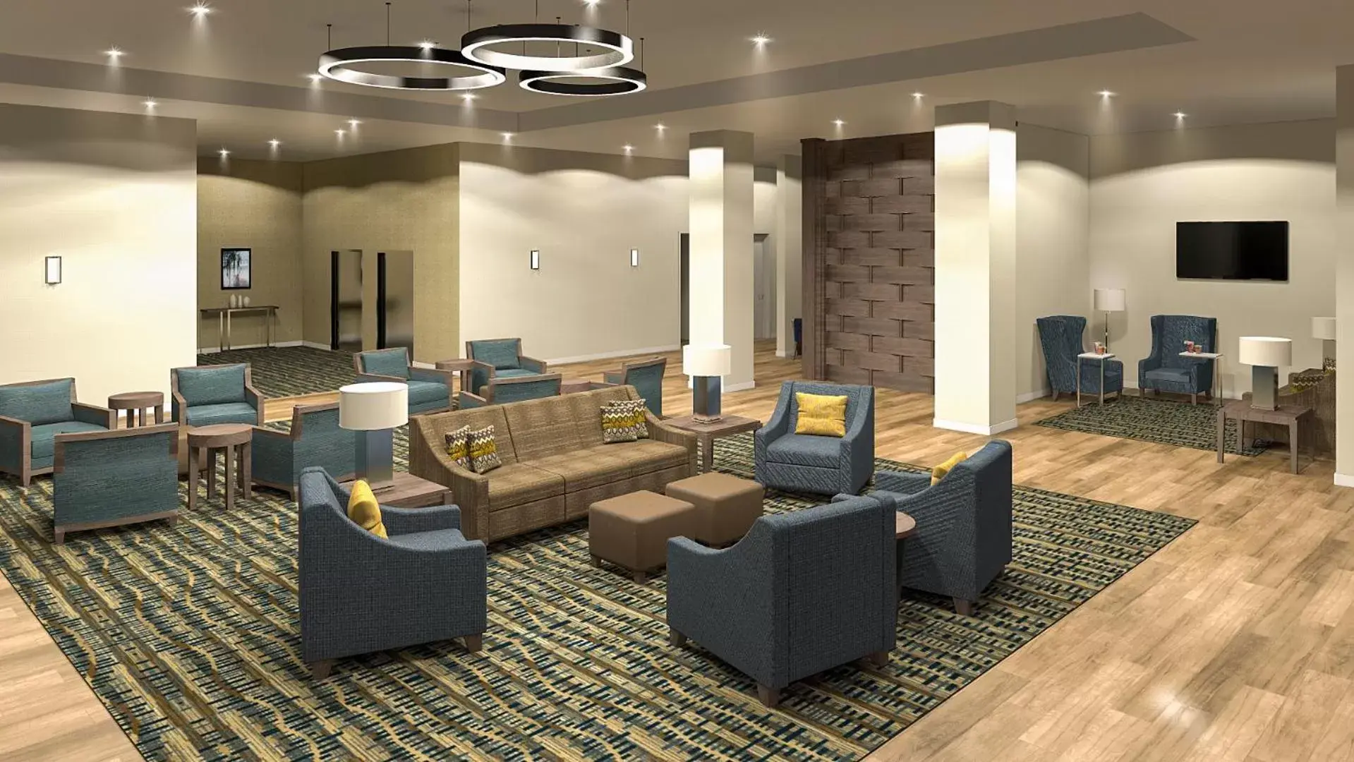 Lobby or reception, Lounge/Bar in Comfort Suites Orlando Lake Buena Vista