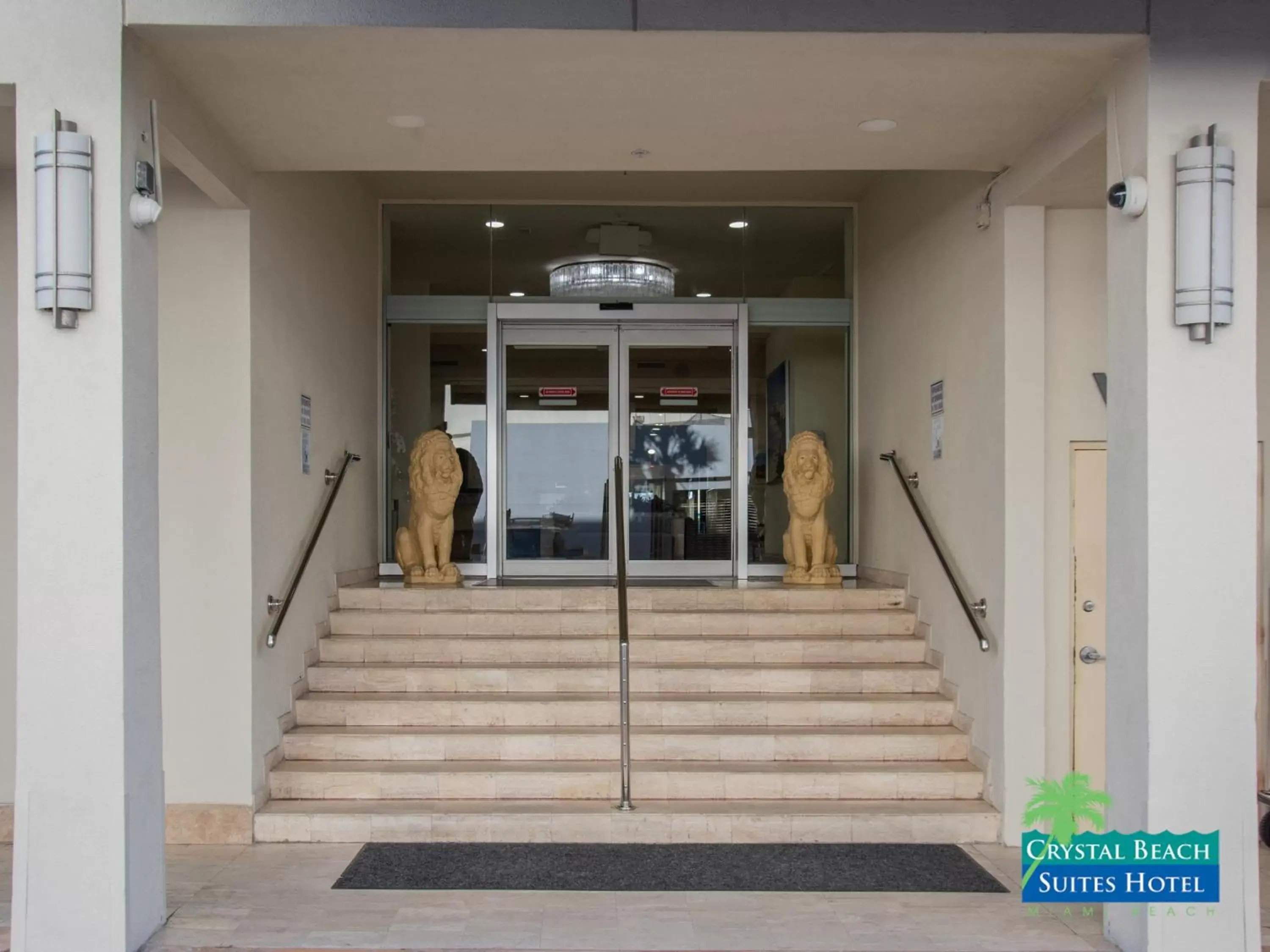 Facade/entrance in Crystal Beach Suites Oceanfront Hotel