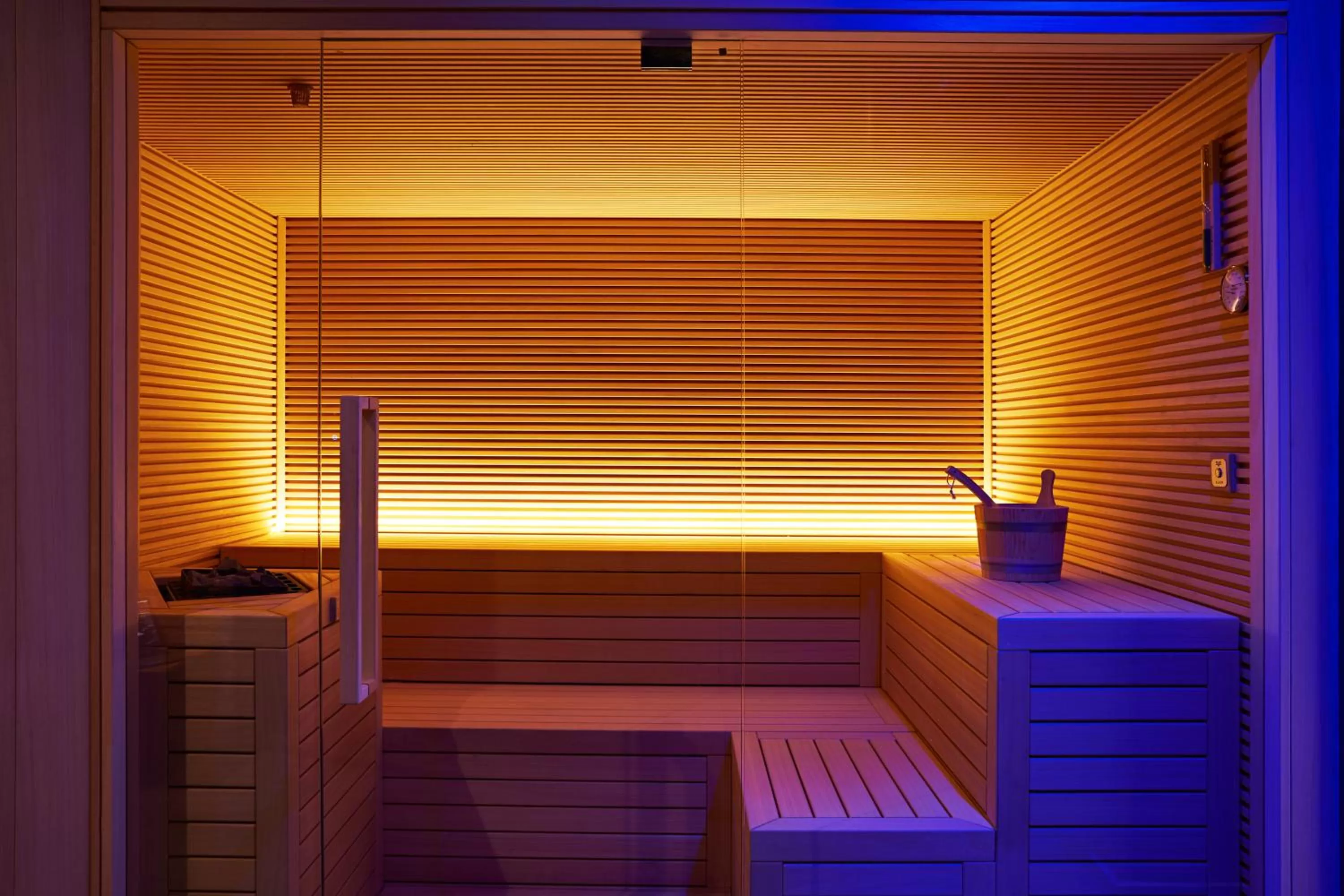 Sauna in Hotel The Building