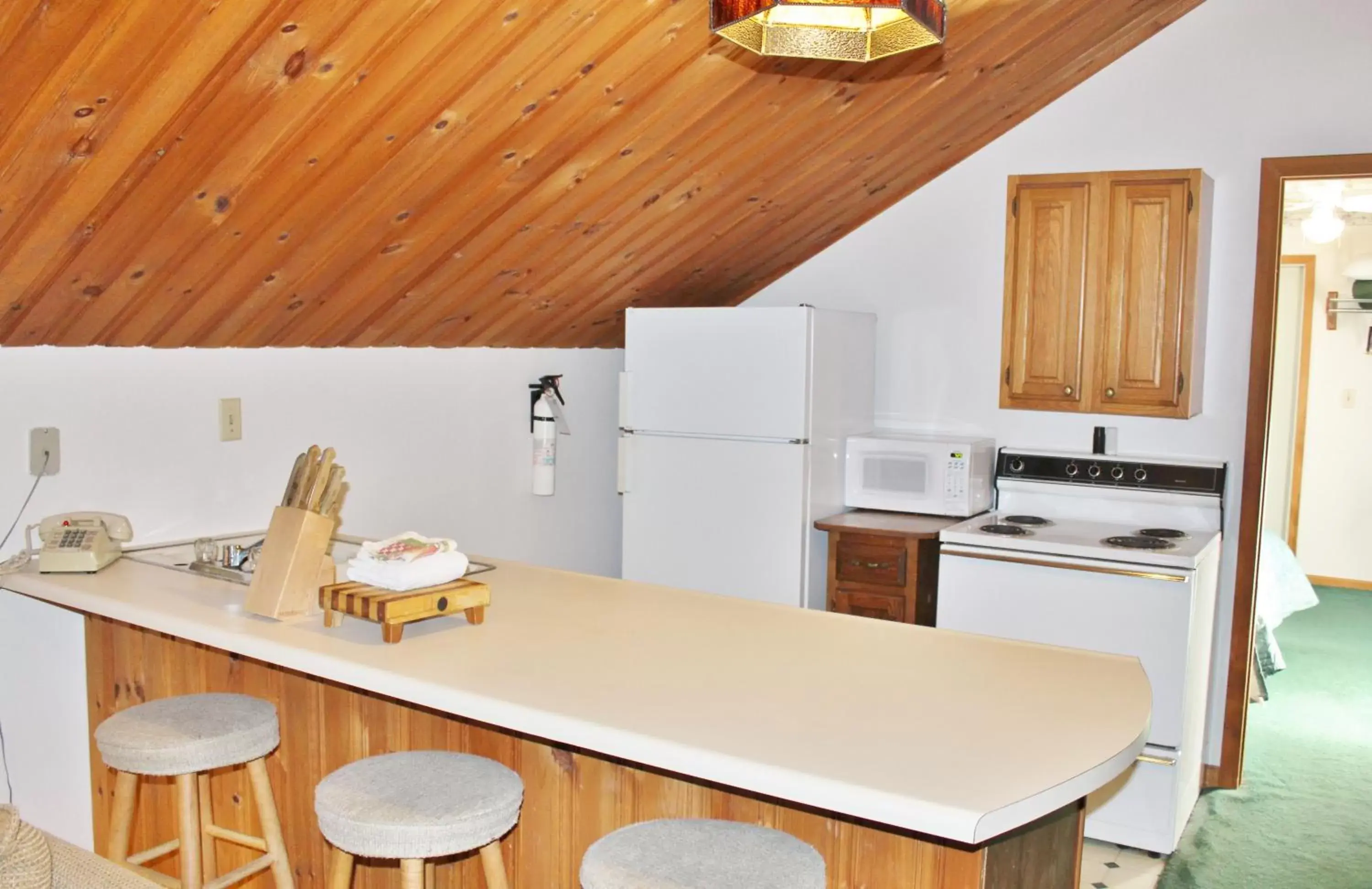 Kitchen or kitchenette, Kitchen/Kitchenette in Sara Placid Inn & Suites