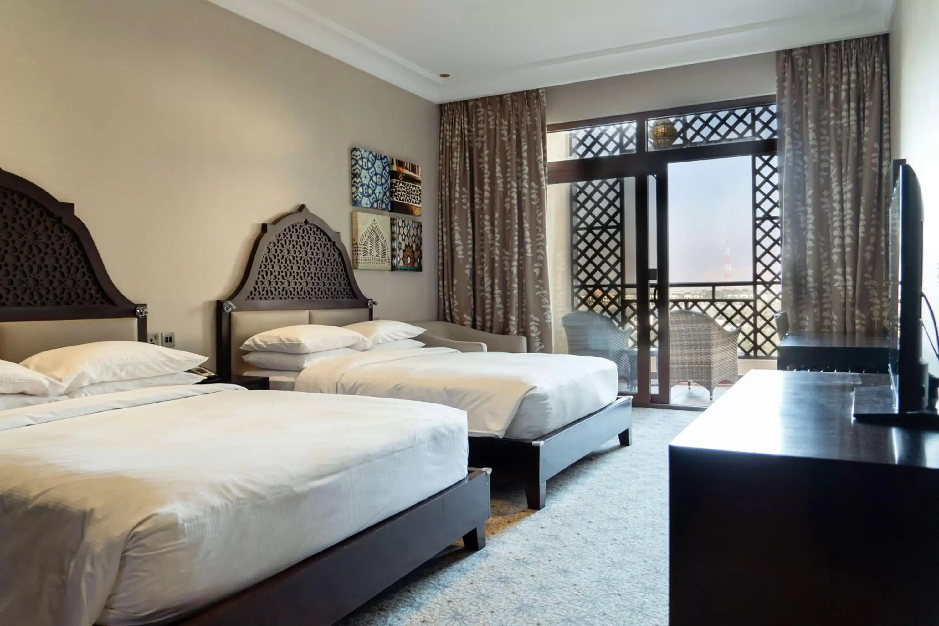 Bed in Hilton Ras Al Khaimah Beach Resort