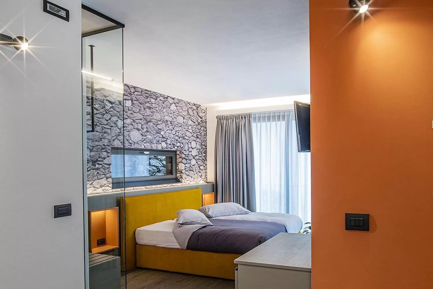 Bed in Cà Rossa #panoramic suite