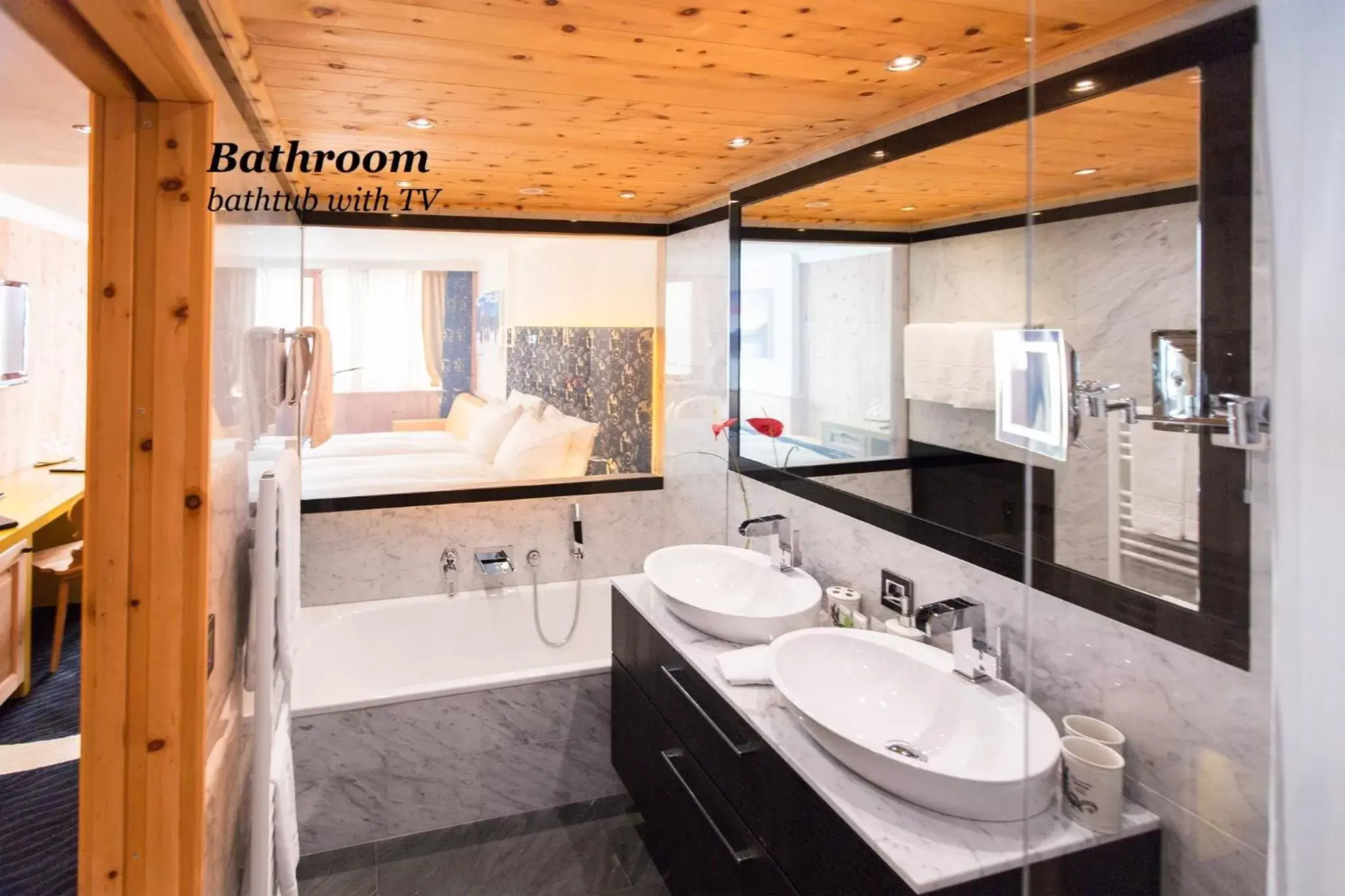 Bathroom in Sport & Wellnesshotel San Gian St. Moritz
