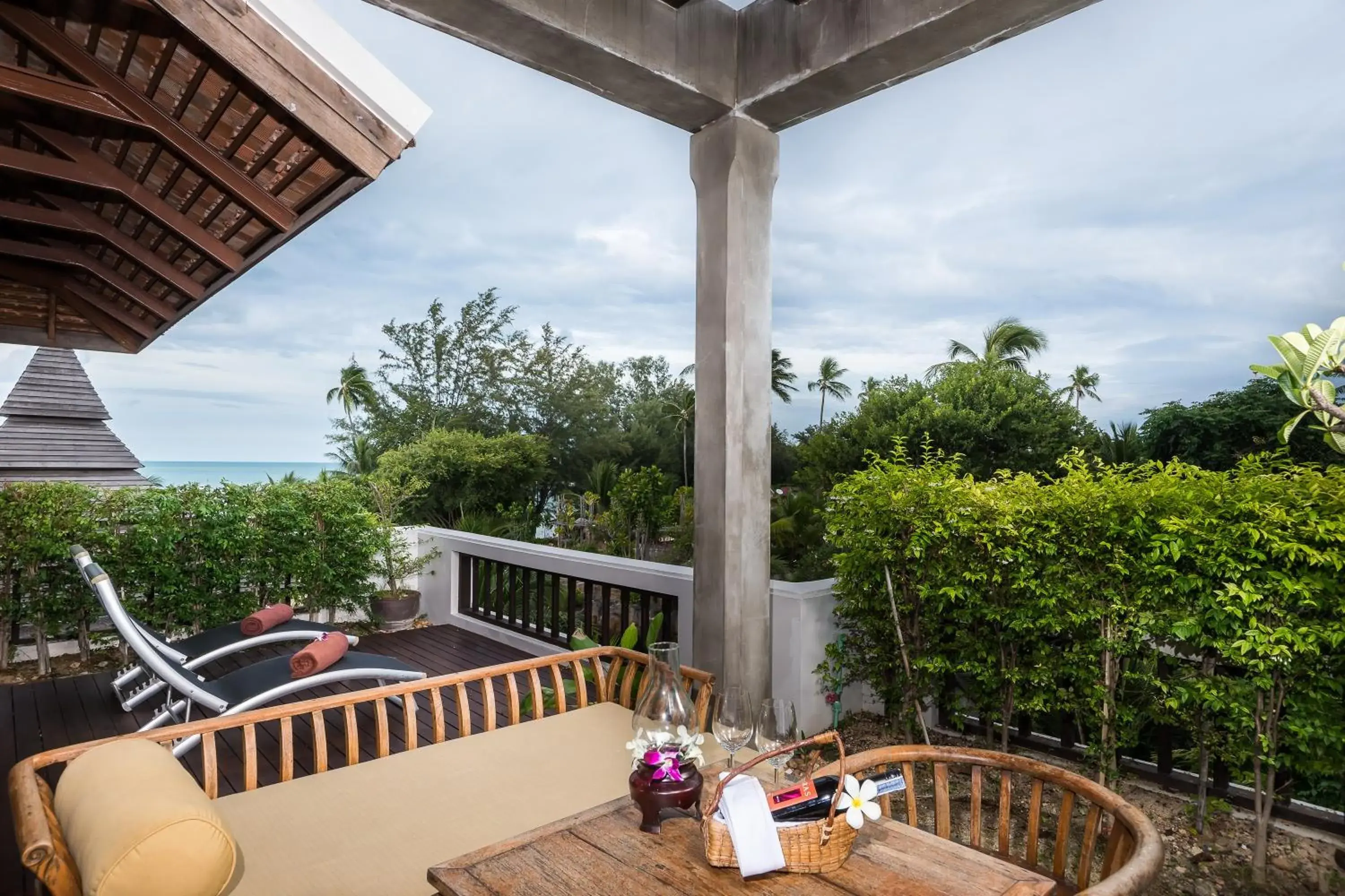 Balcony/Terrace in Royal Muang Samui Villas - SHA Extra Plus