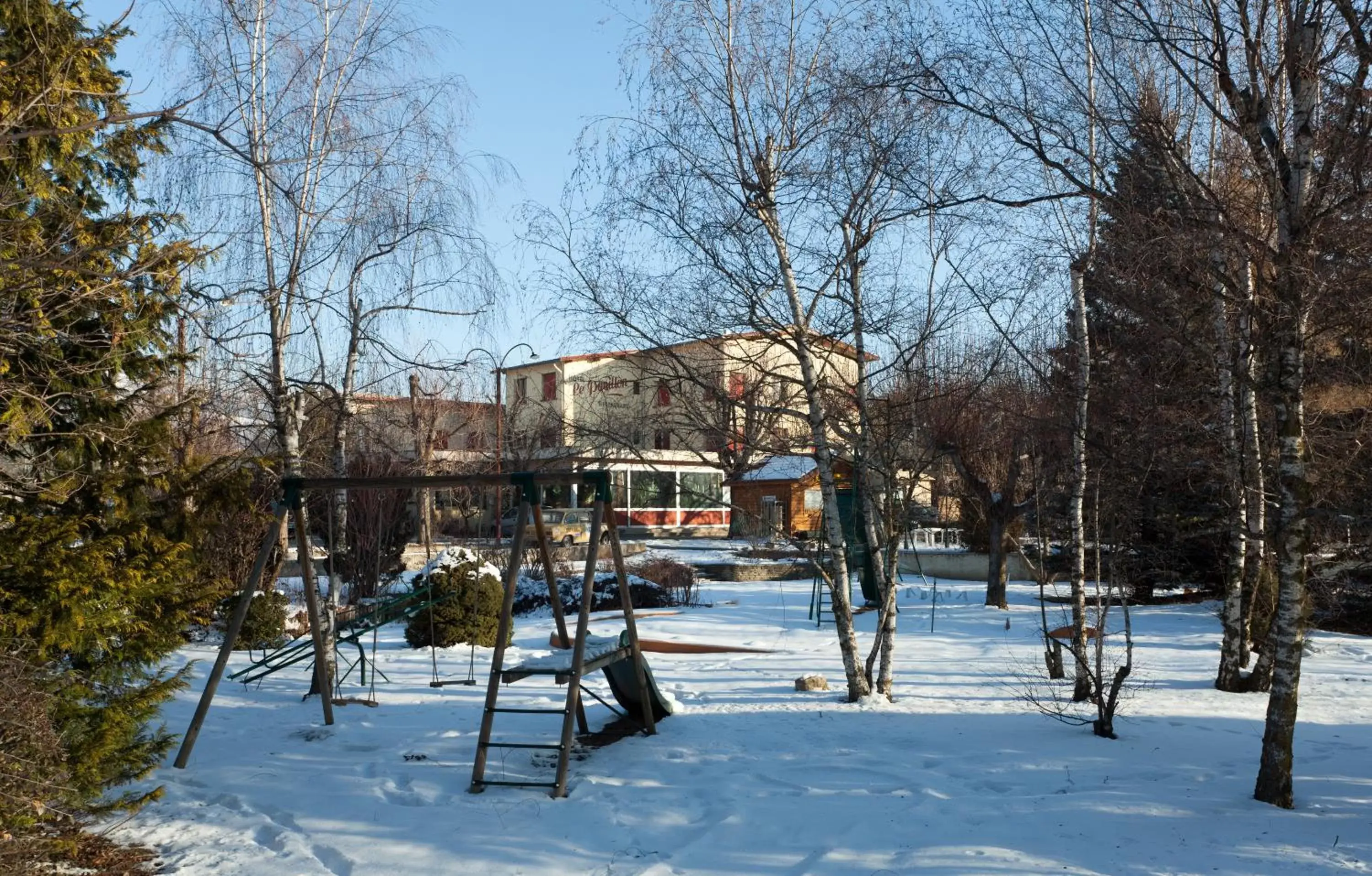 Property building, Winter in Hotel Restaurant Le Carina