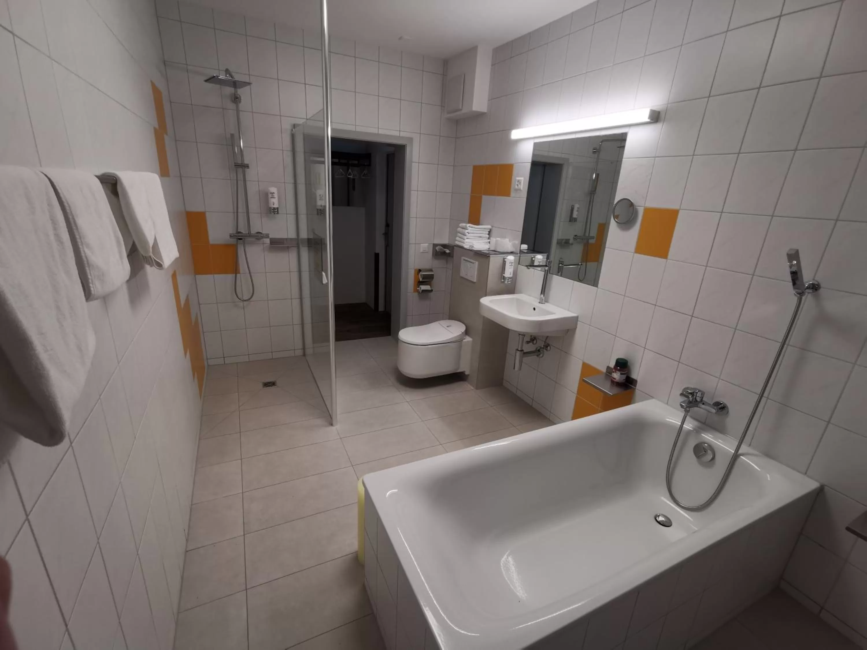 Toilet in Boutique Hotel BS16 before Bern City Parking gratis