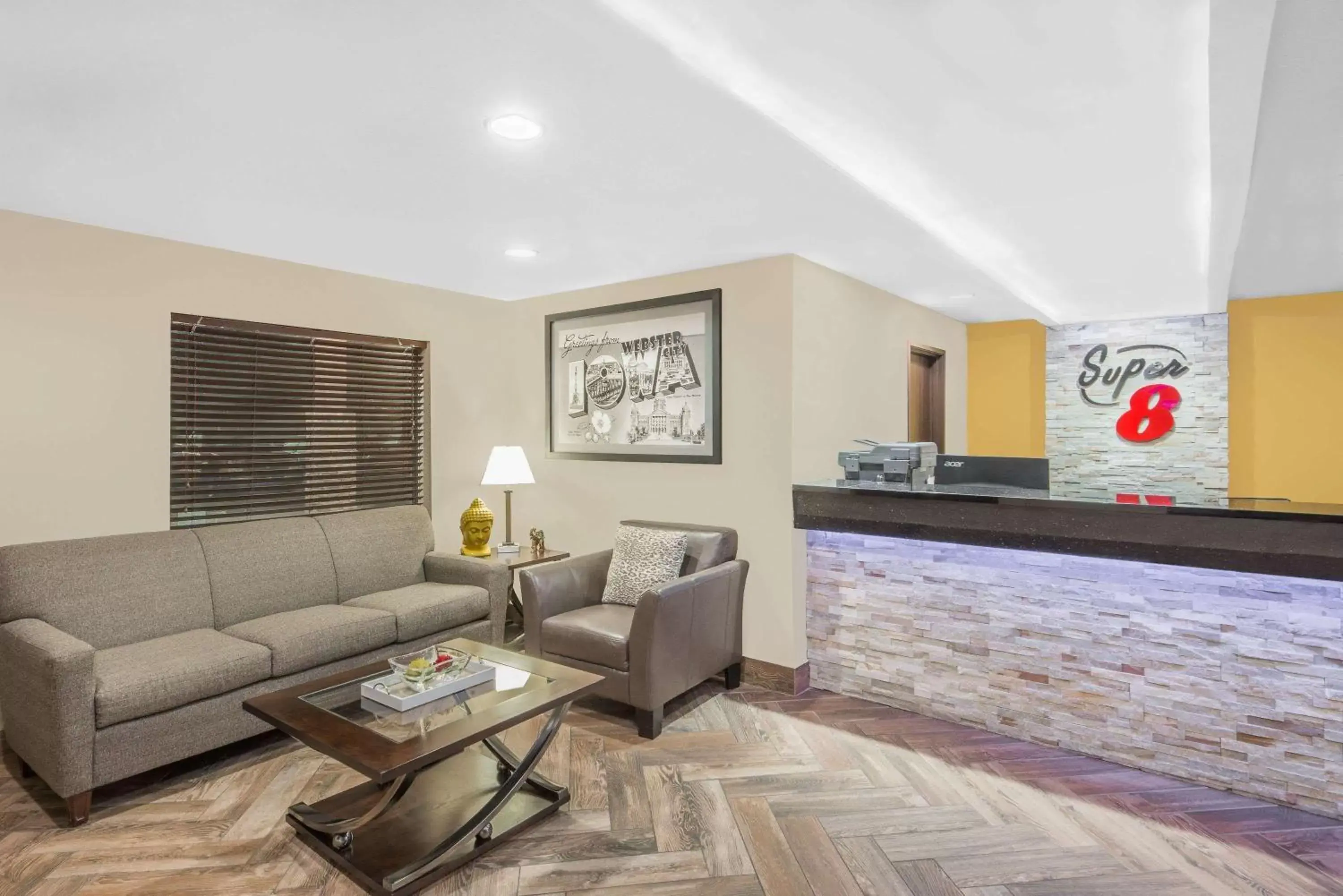 Lobby or reception in Super 8 by Wyndham Webster City IA Lobby or reception in Super 8 by Wyndham Webster City IA