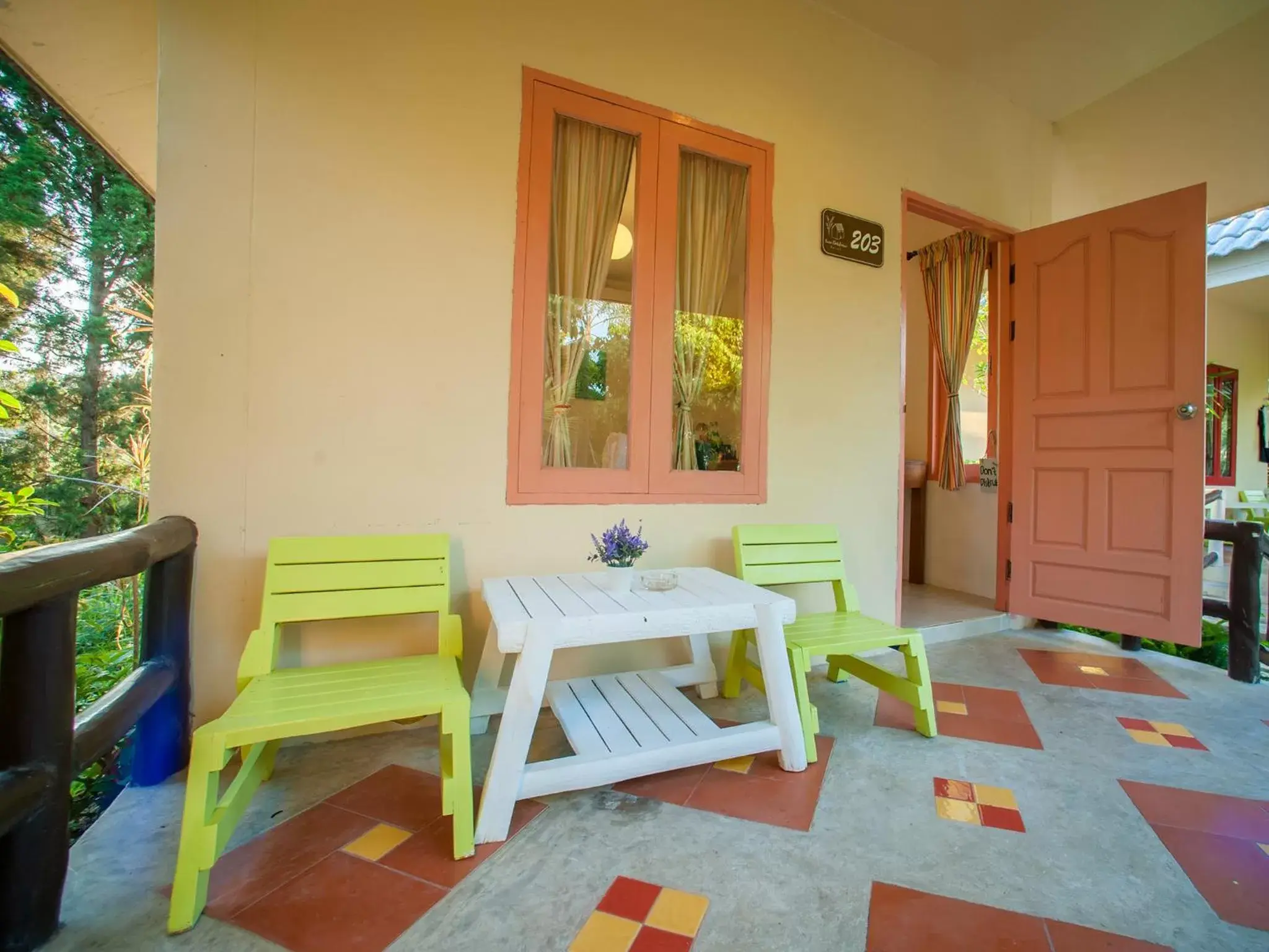 Garden view in Baan Chokdee Pai Resort Garden view in Baan Chokdee Pai Resort