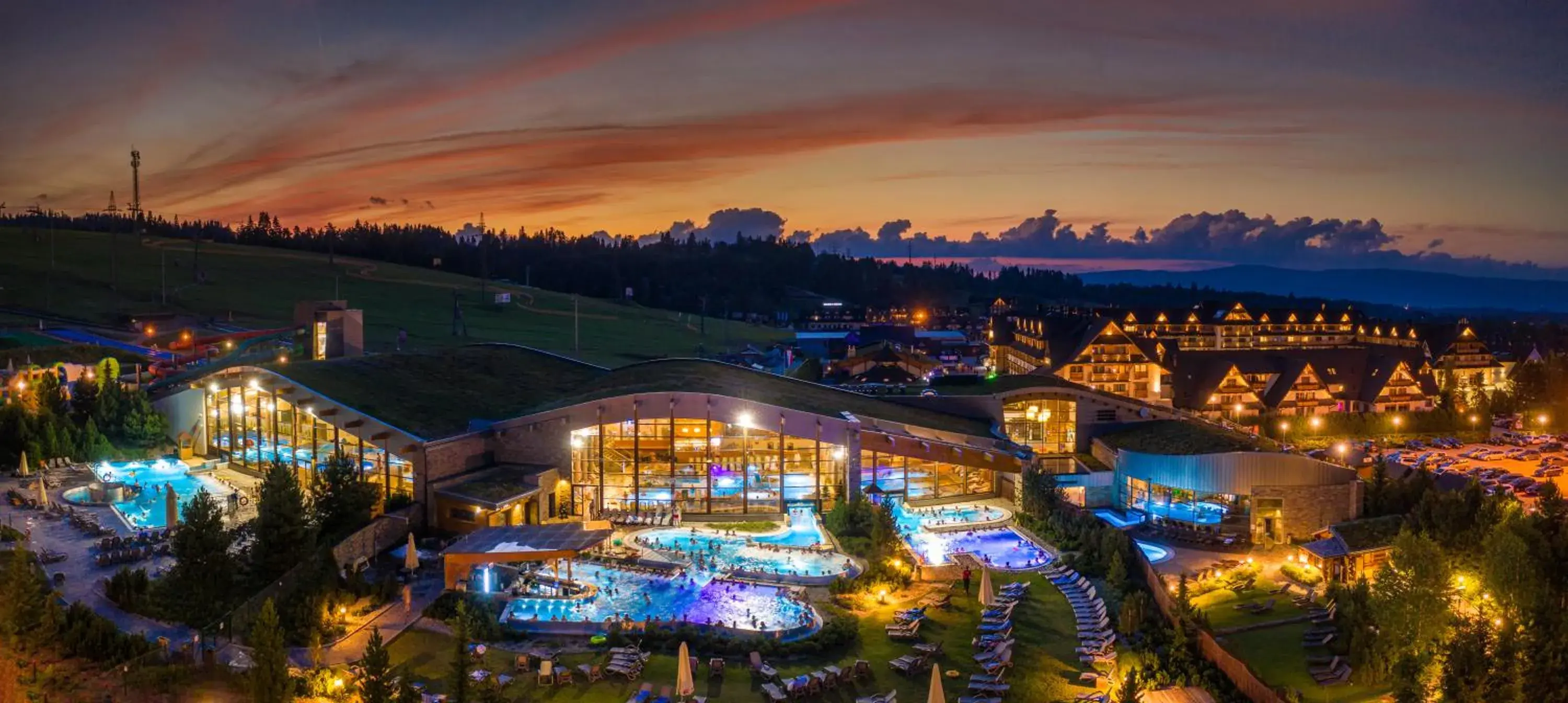 Aqua park, Bird's-eye View in Hotel Bania Thermal & Ski