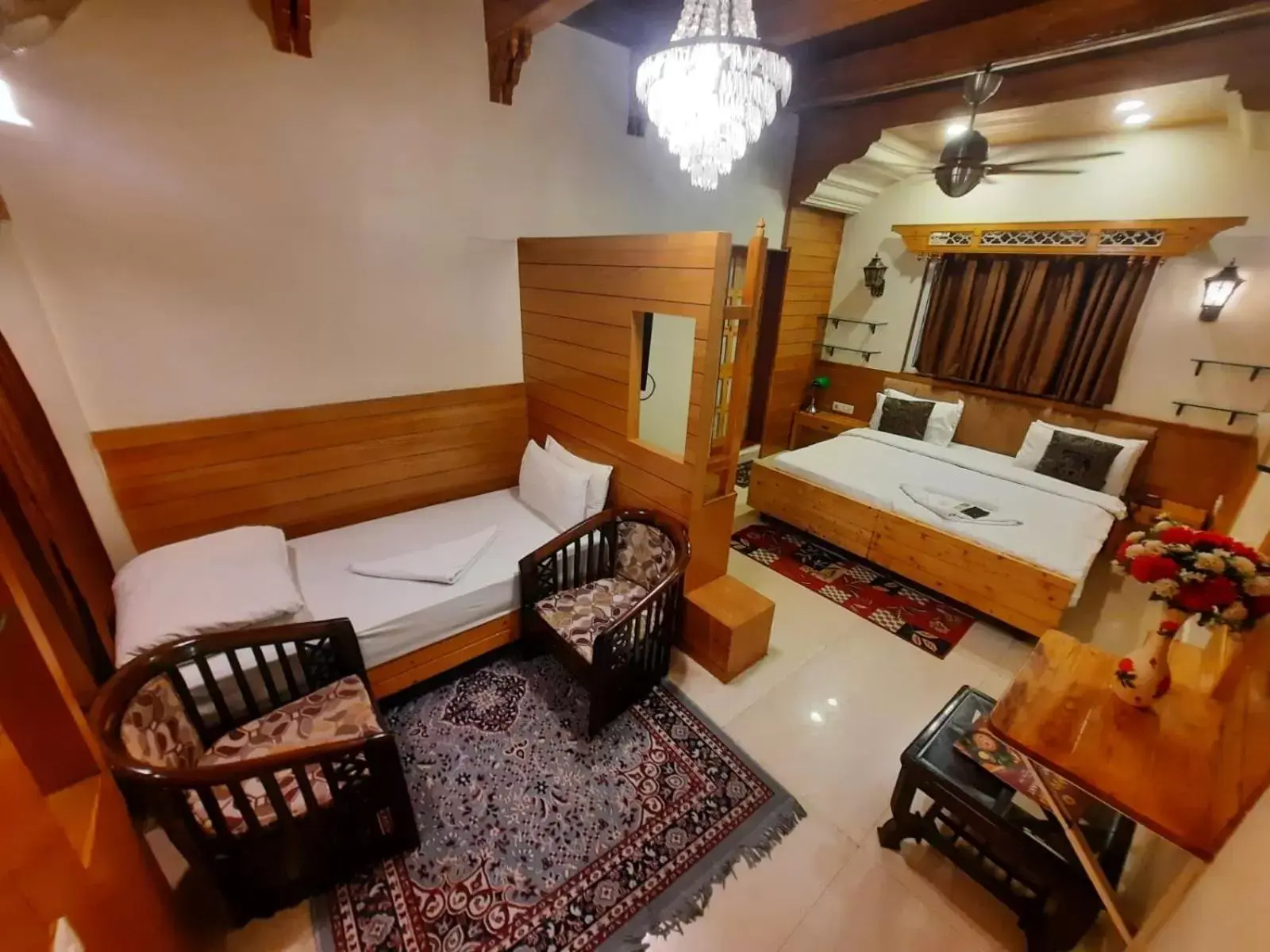 Bedroom, Seating Area in Hotel Temple On Ganges