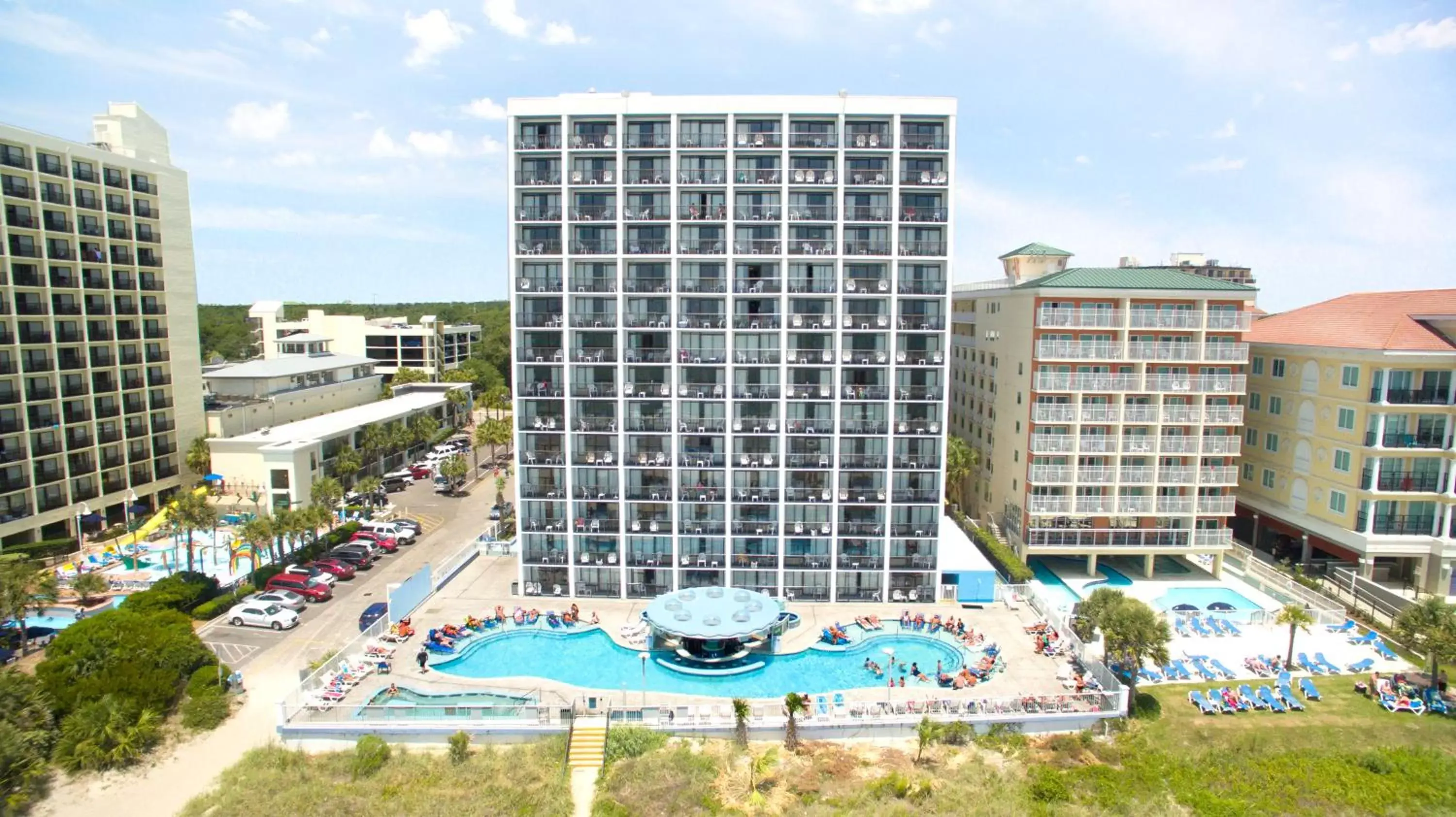 Bird's eye view, Pool View in Hotel Blue