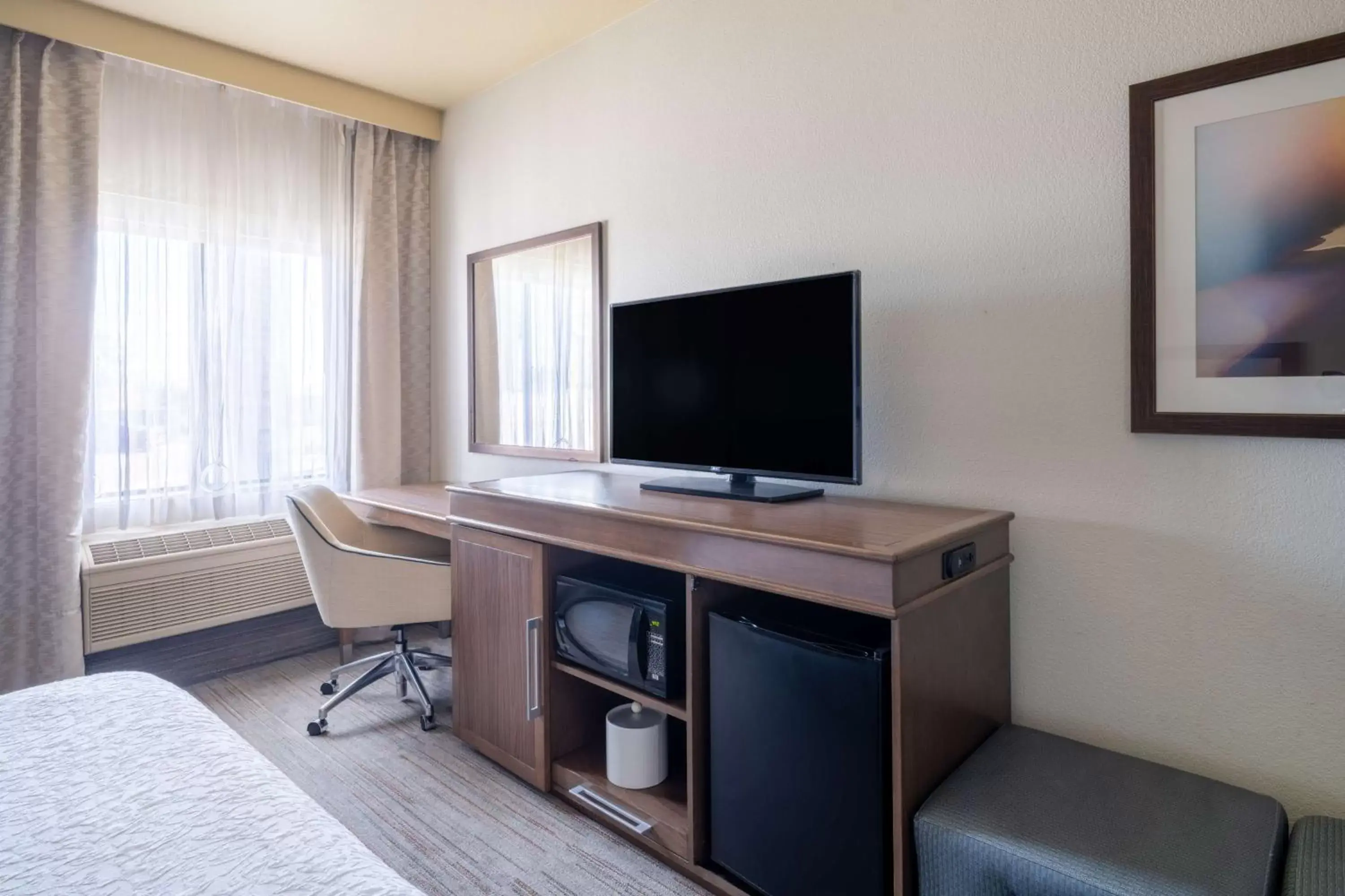 Bedroom, TV/Entertainment Center in Hampton Inn Irvine/East Lake Forest