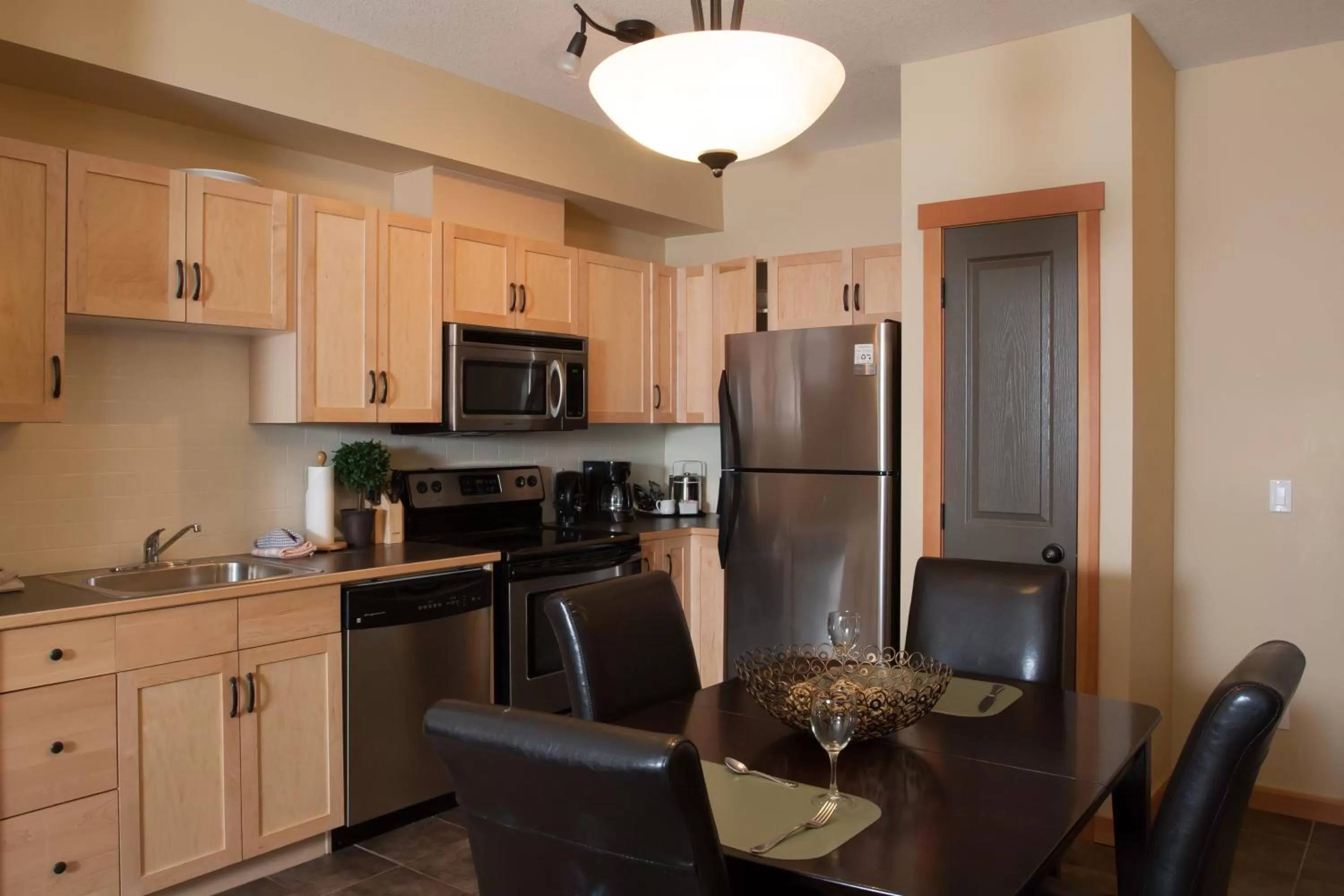 Kitchen or kitchenette in Lodges at Canmore