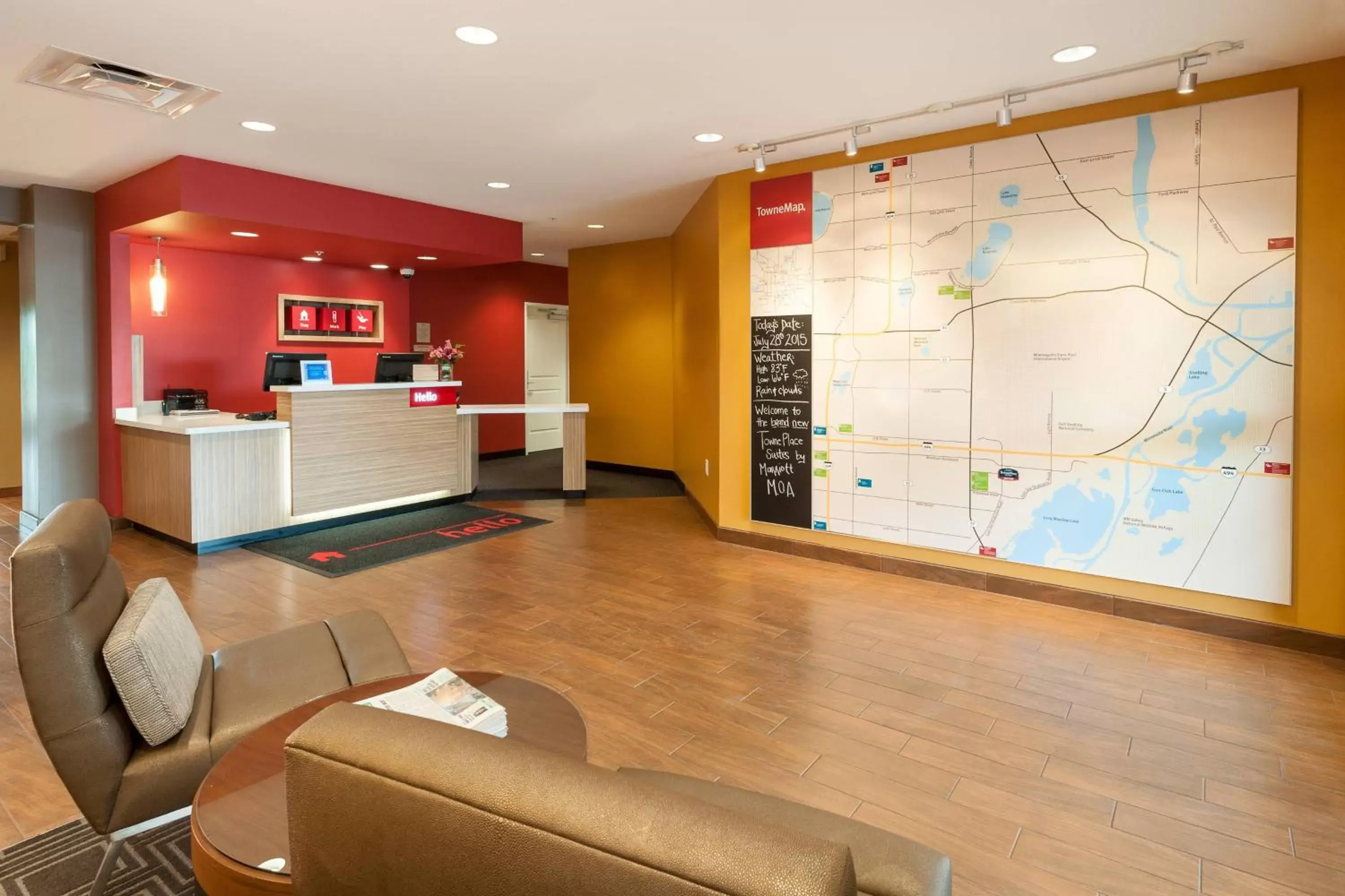 Location in TownePlace Suites by Marriott Minneapolis near Mall of America