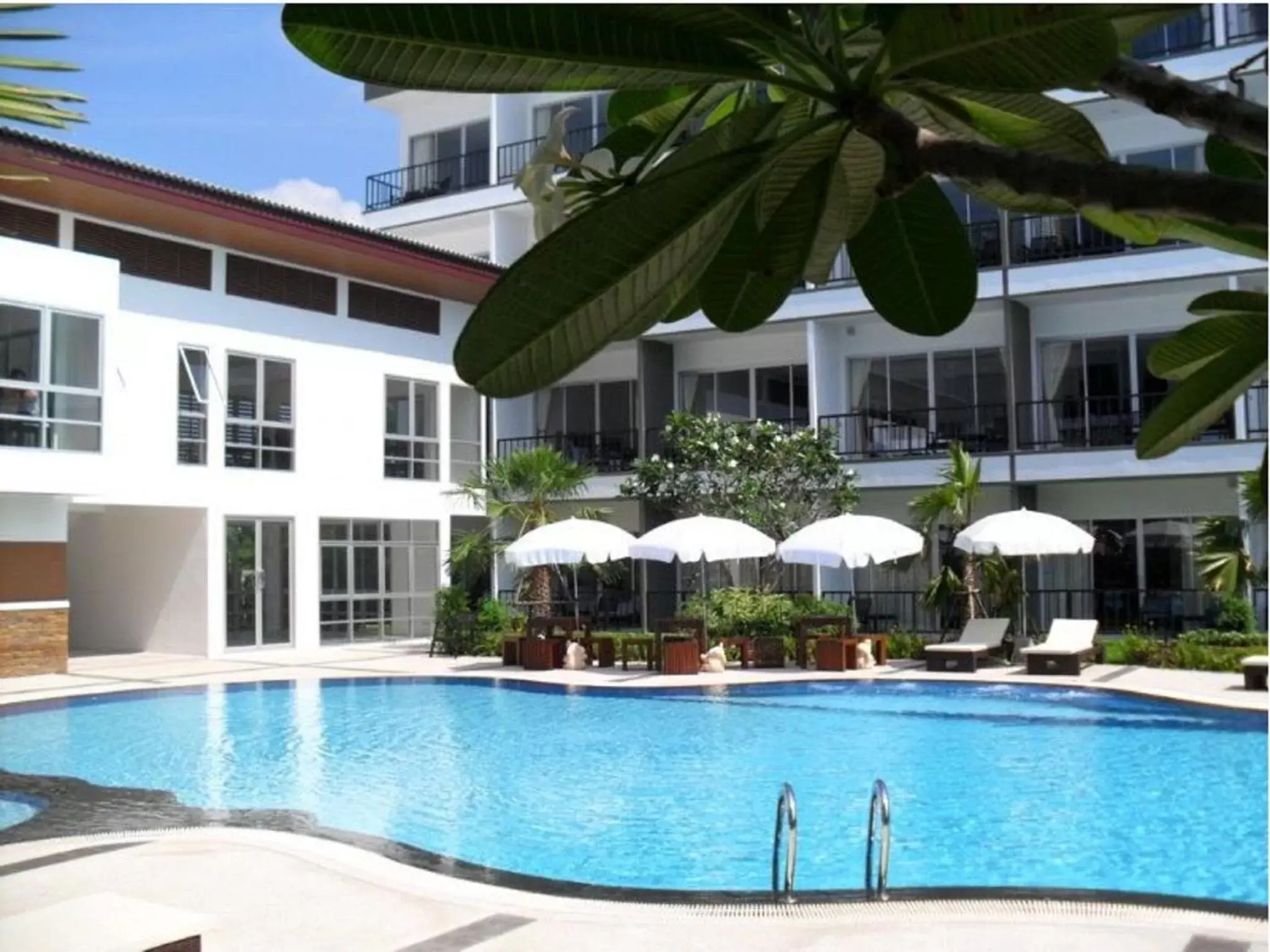 Swimming pool, Property Building in BS Residence Suvarnabhumi - SHA Extra Plus