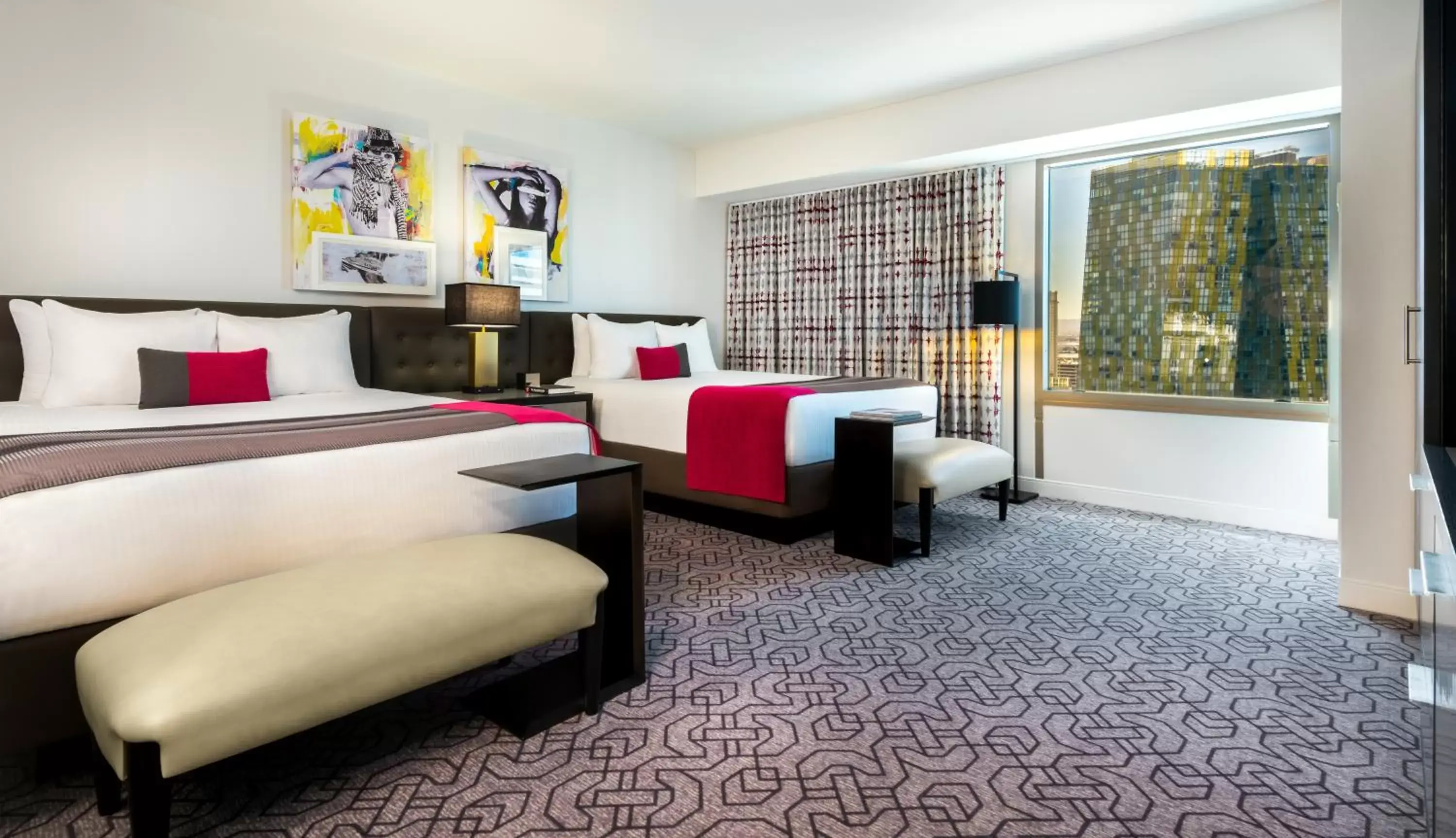 Bedroom, Bed in Planet Hollywood Resort & Casino