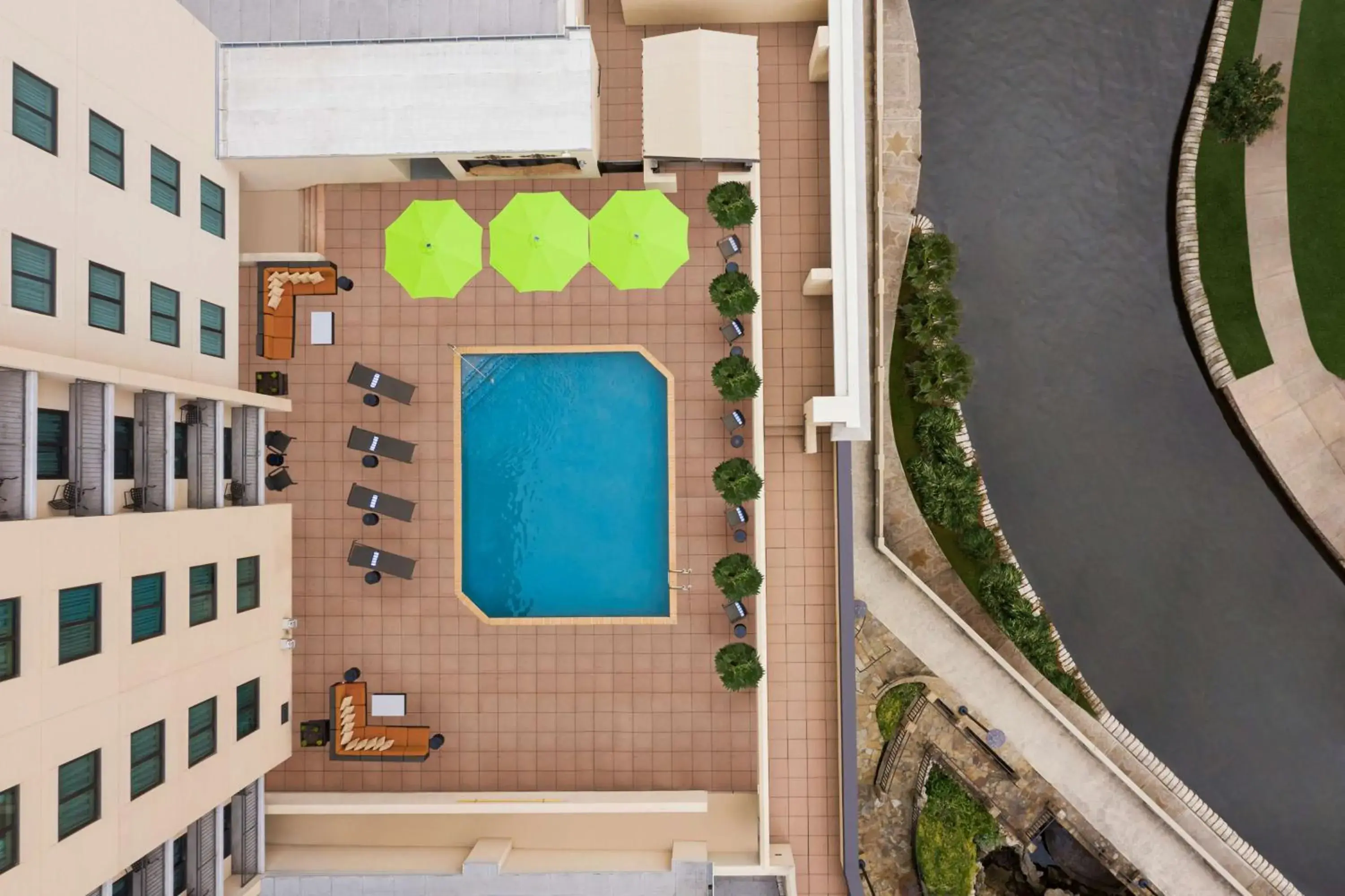 Pool View in Embassy Suites San Antonio Riverwalk-Downtown