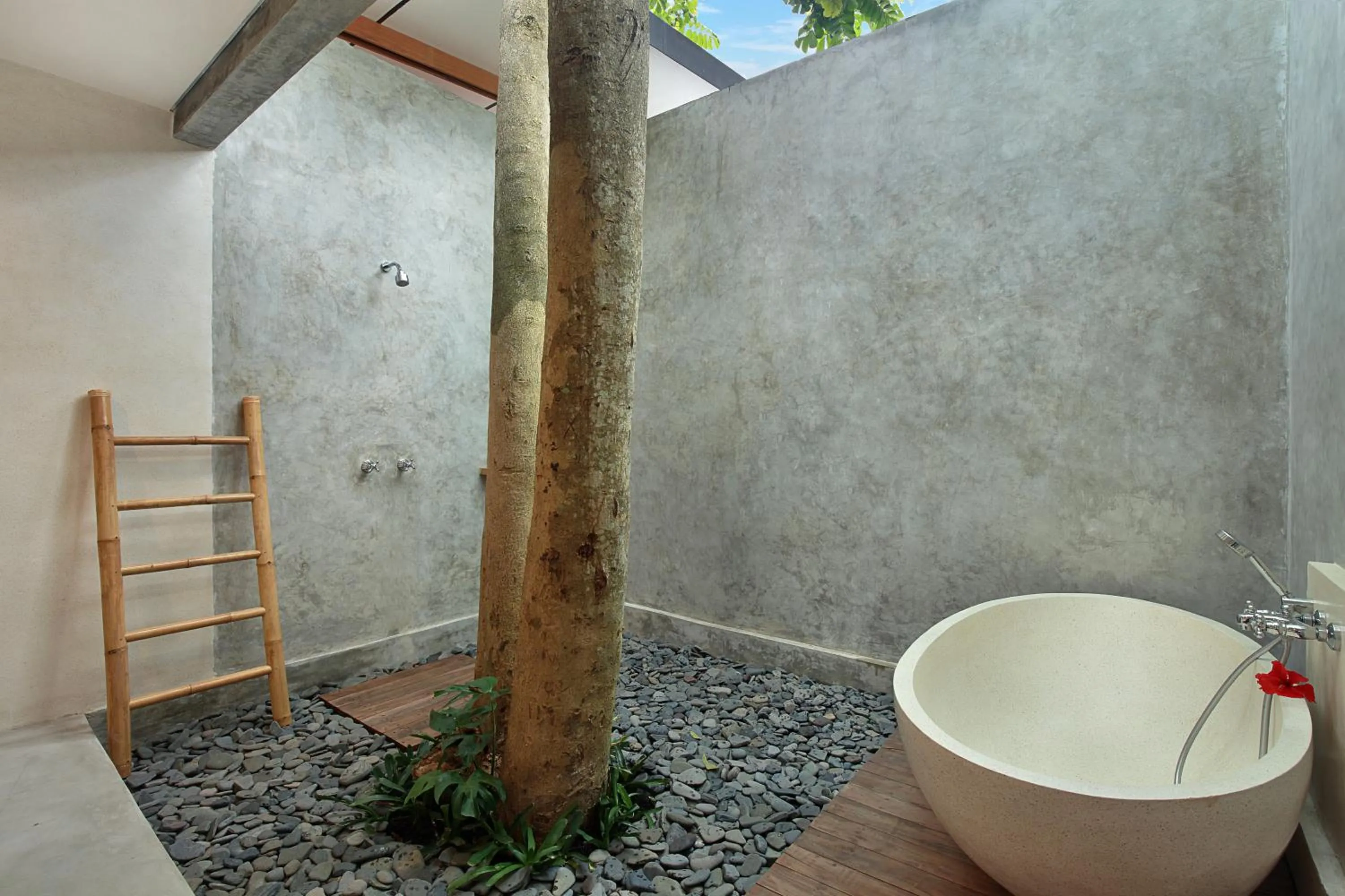 Bathroom in Sativa Villas Ubud with Private Pool