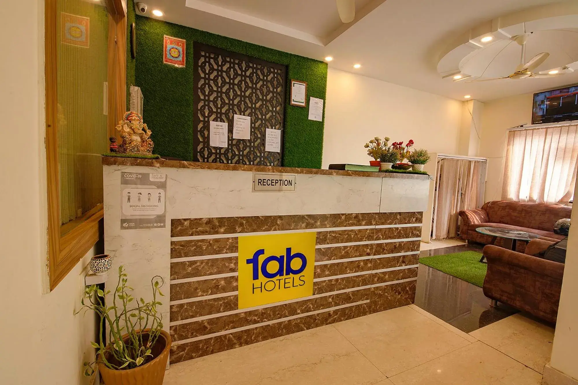 Lobby or reception, Lobby/Reception in FabHotel AS Residency