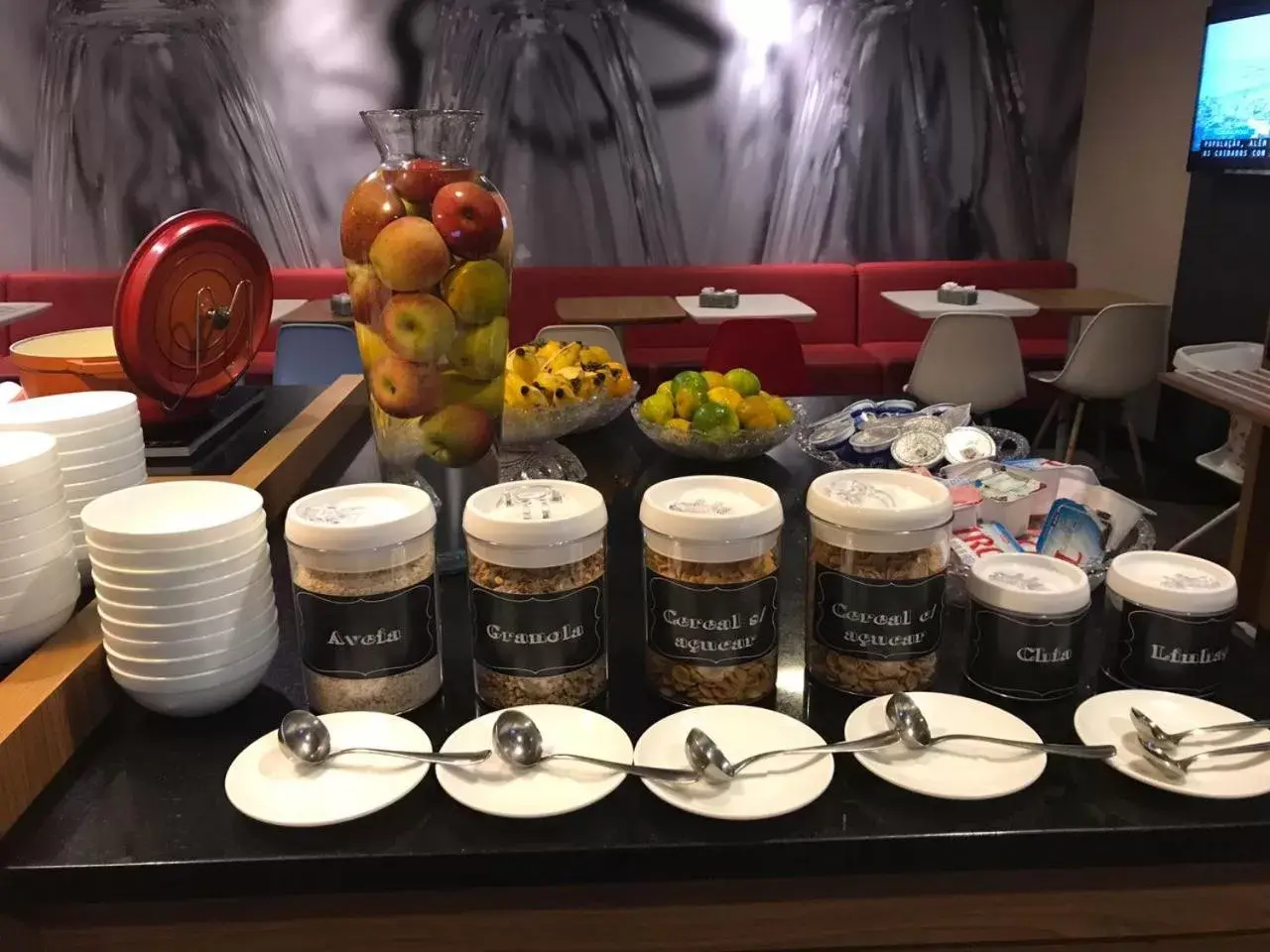 Buffet breakfast in Ibis Florianopolis Buffet breakfast in Ibis Florianopolis