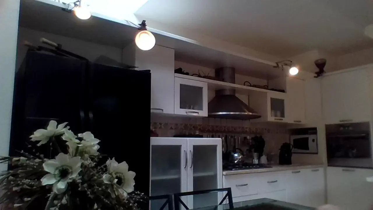 Kitchen or kitchenette, TV/Entertainment Center in Pietra E Glicine B&B