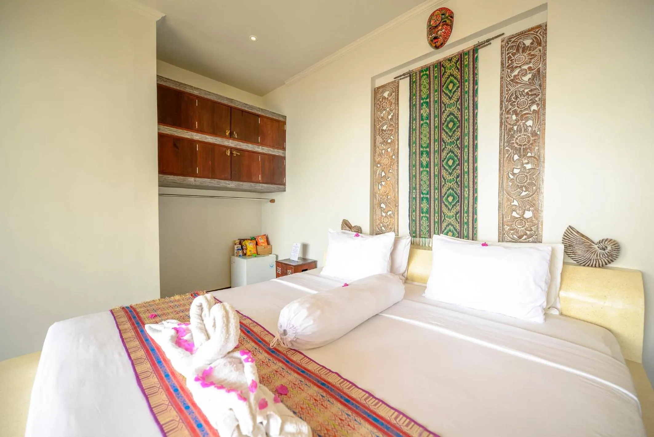 Bed in Villa Umbrella Lombok