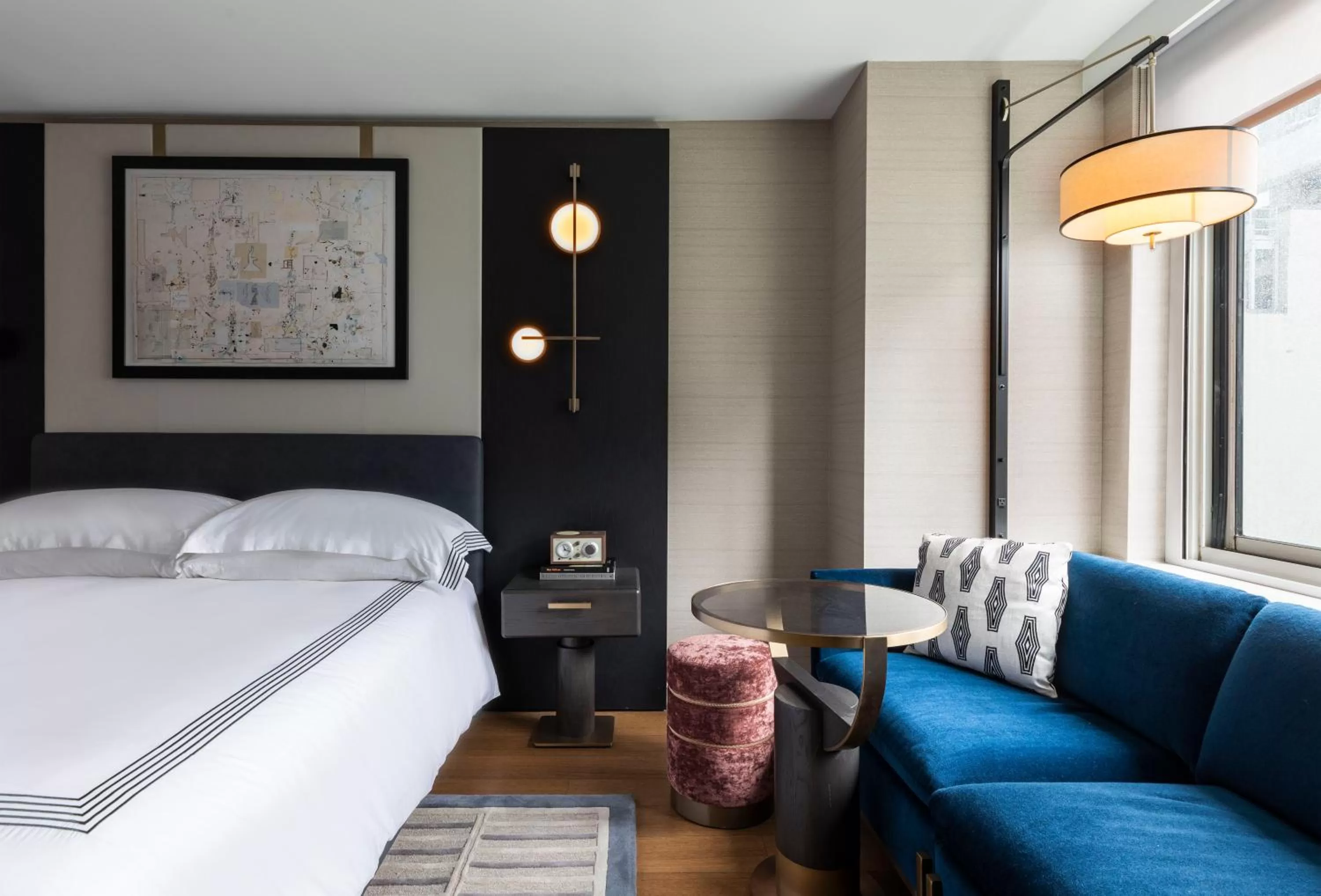 Bedroom, Bed in Thompson Central Park New York, by Hyatt