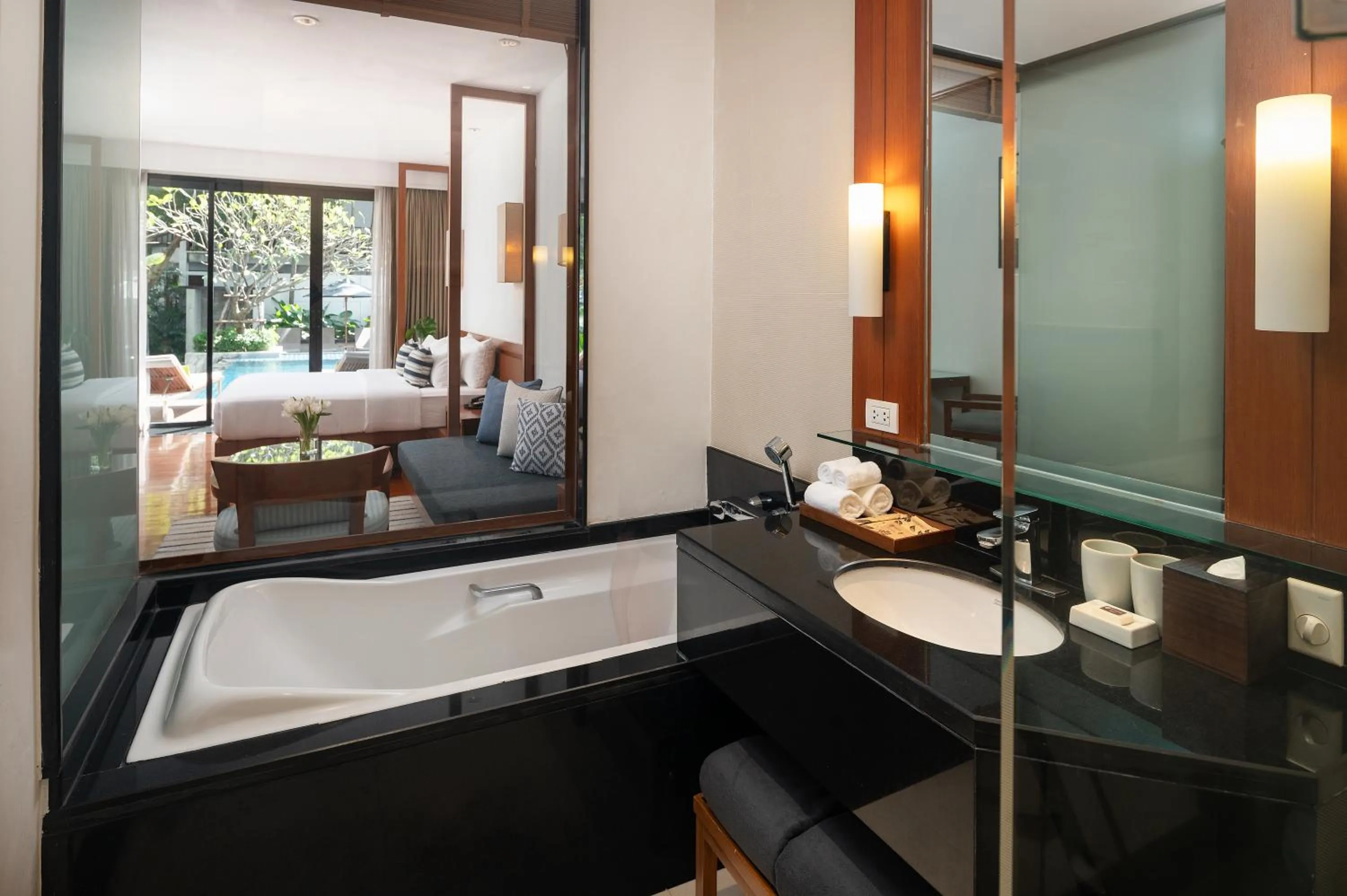 Bathroom in Woodlands Suites Serviced Residences