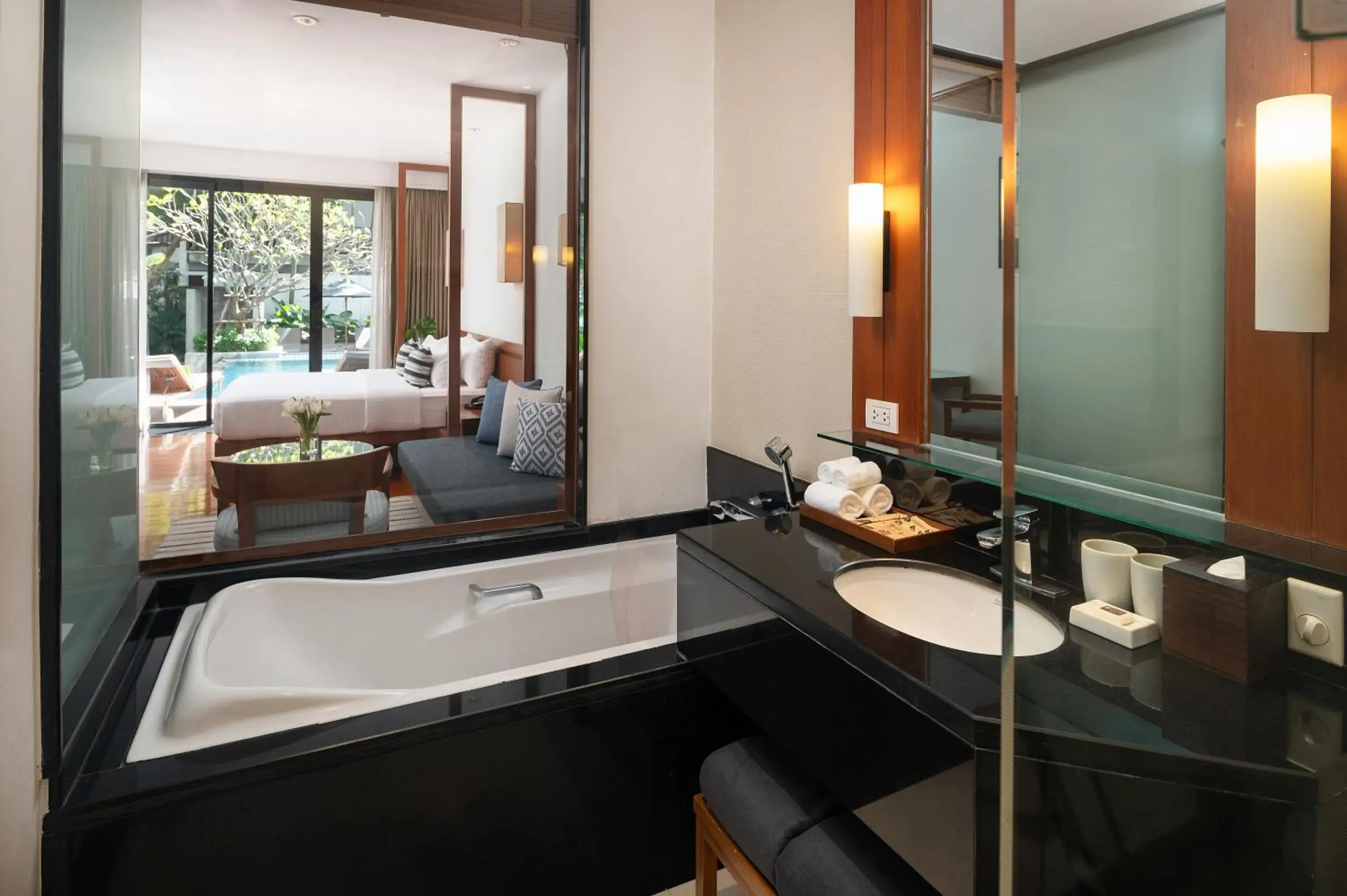 Bathroom in Woodlands Suites Serviced Residences - SHA Extra Plus