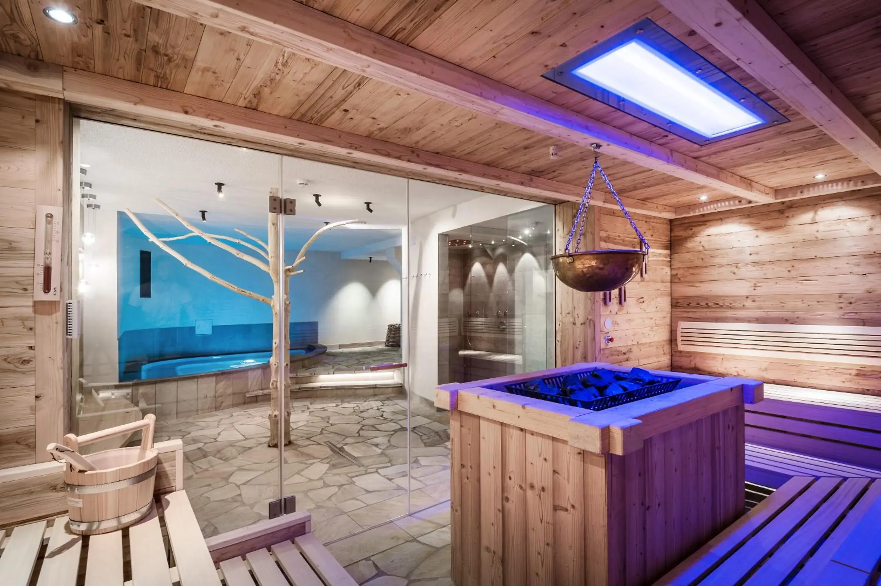 Sauna in Kolfuschgerhof Mountain Resort