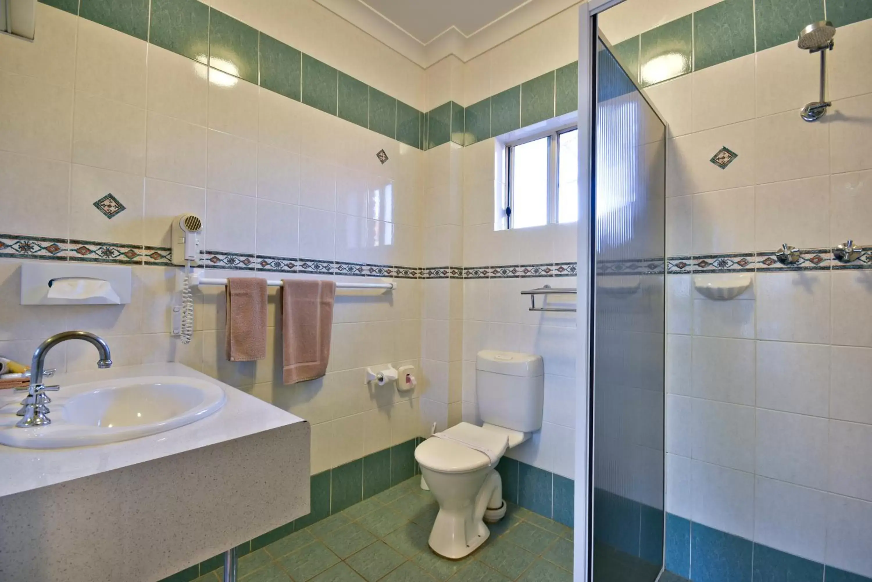 Shower, Bathroom in Abel Tasman Motor Inn