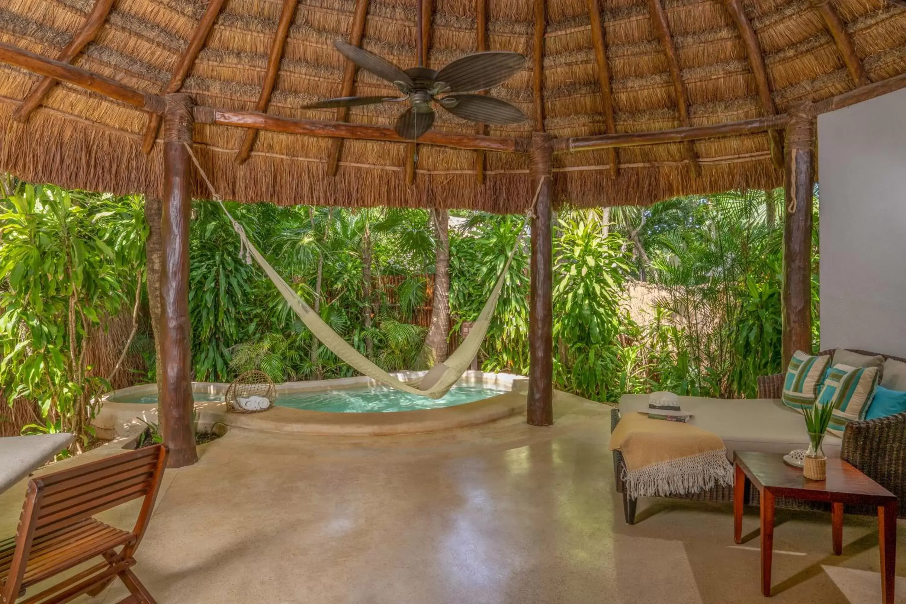 Patio in Viceroy Riviera Maya, a Luxury Villa Resort