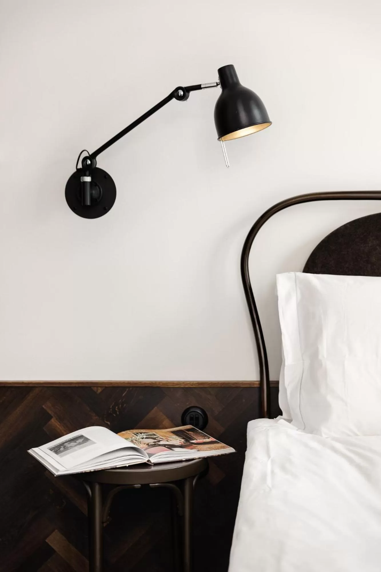 Decorative detail, Bed in Miss Clara by Nobis, Stockholm, a Member of Design Hotels