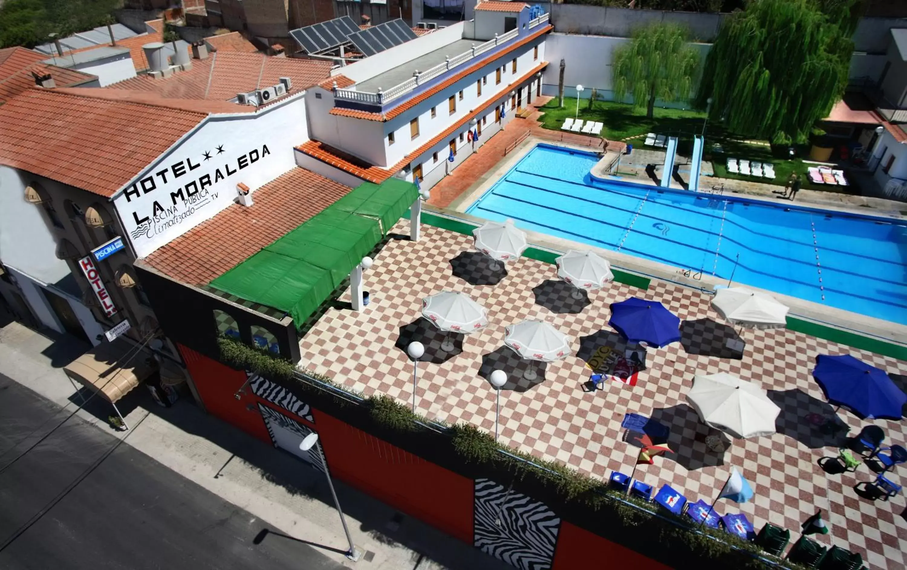 Bird's eye view, Pool View in Hotel La Moraleda - Complejo Las Delicias