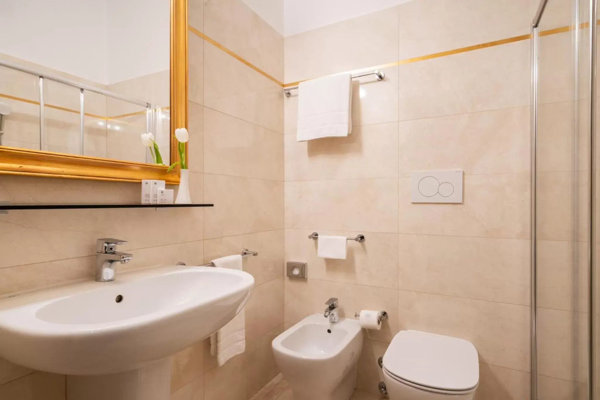 Shower, Bathroom in Palazzo Porta Romana Hotel