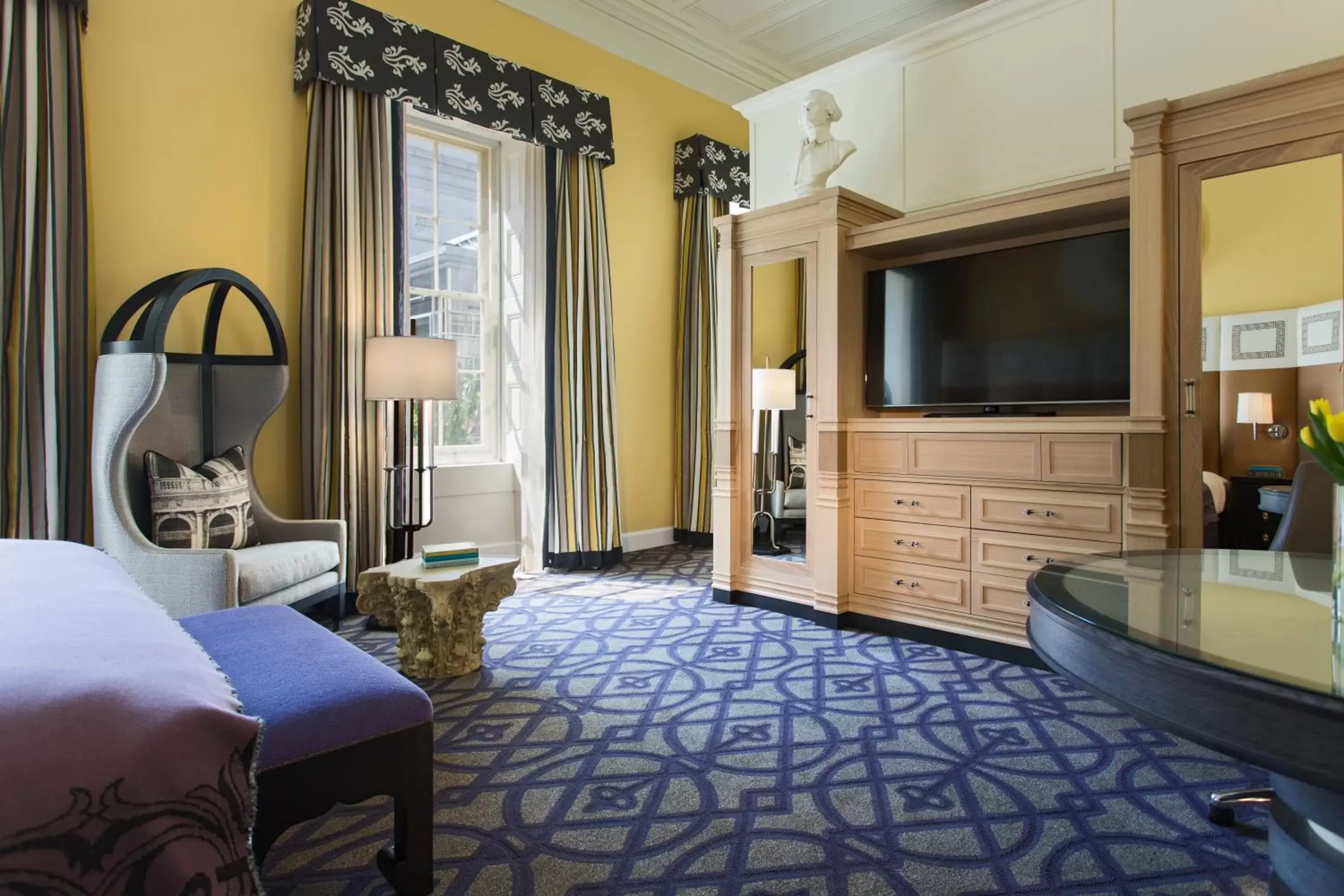 Photo of the whole room, TV/Entertainment Center in Kimpton Hotel Monaco Washington DC, an IHG Hotel