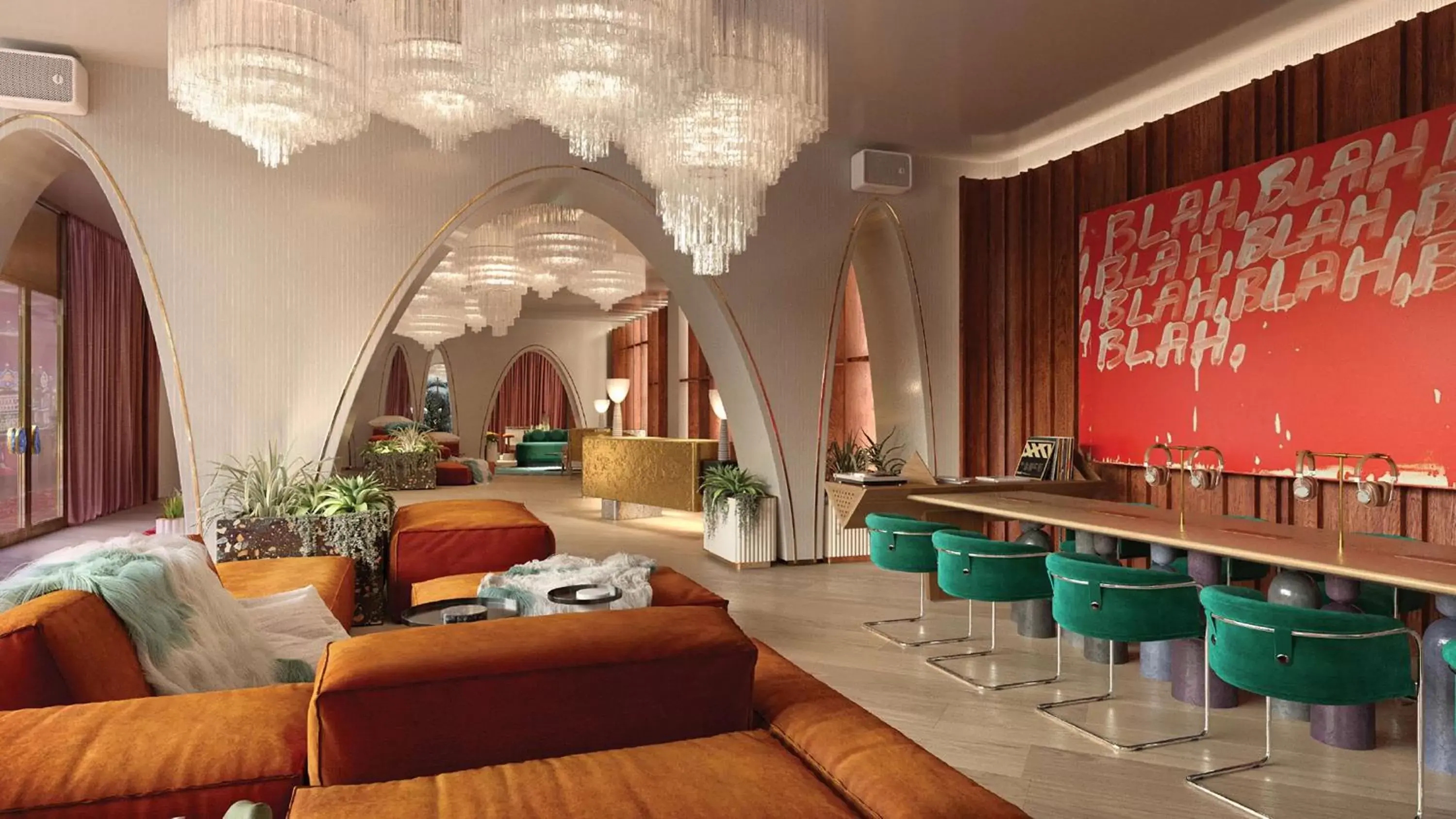 Lobby or reception in Virgin Hotels Las Vegas, Curio Collection by Hilton