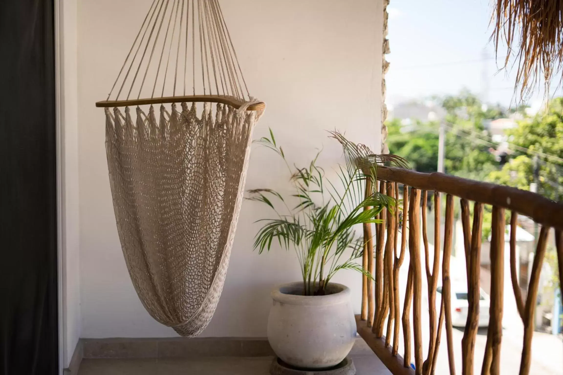 Balcony/Terrace, Bathroom in Caliza Tulum Hotel