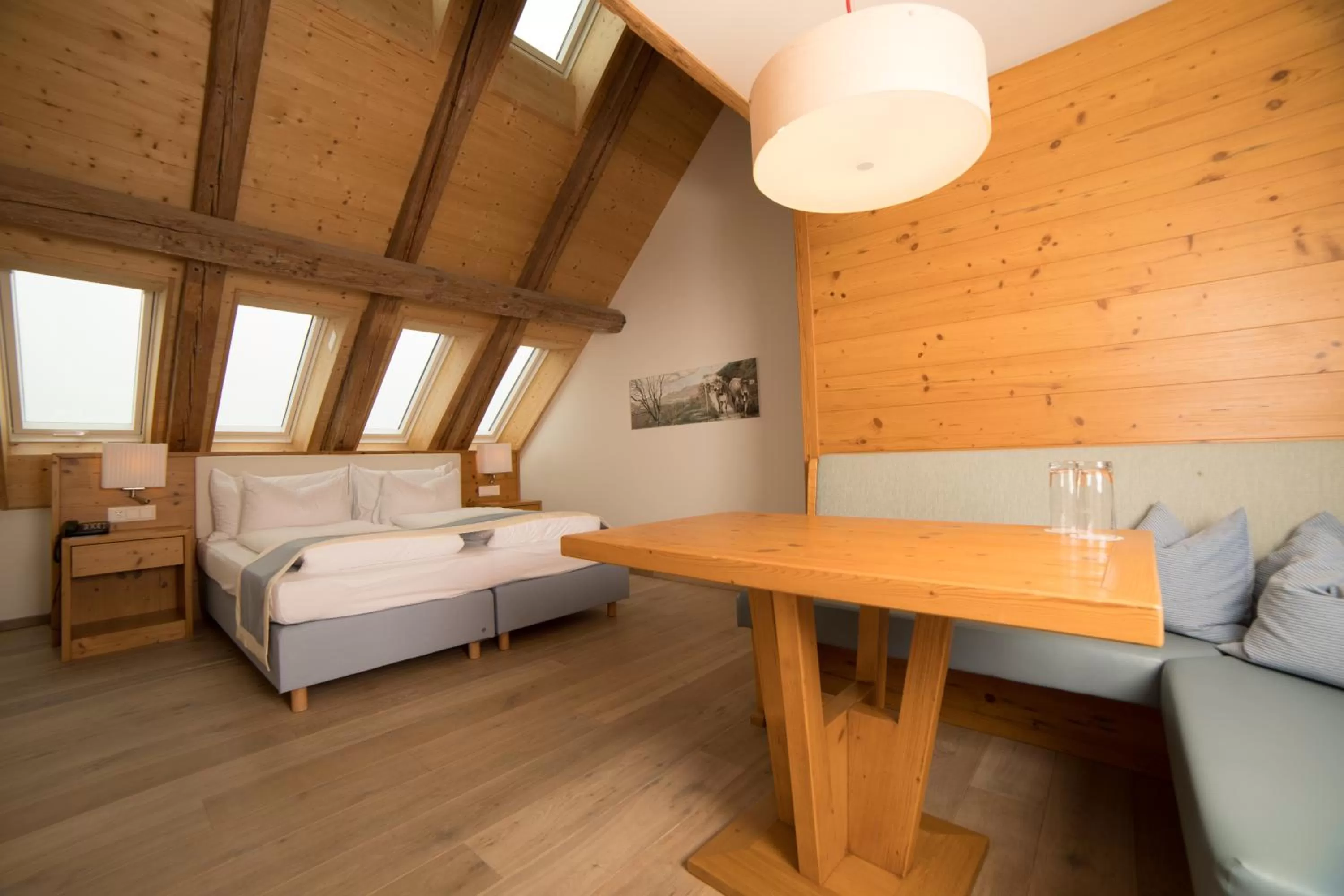 Bed in Hotel Friedheim