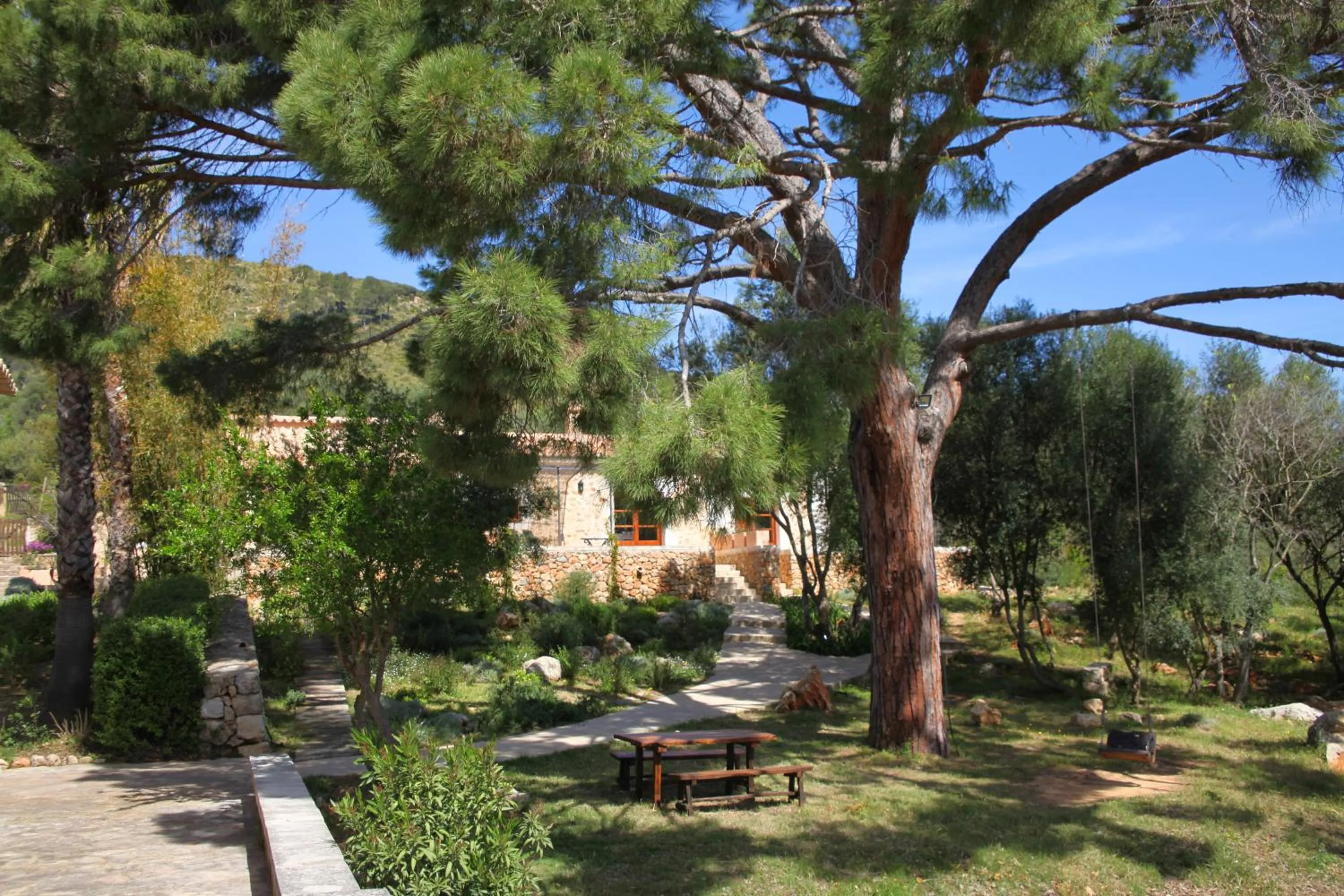 Garden view in Agroturismo Son Siurana