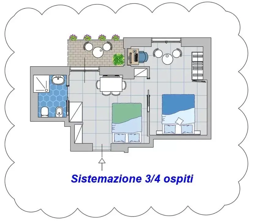 Floor Plan in Poly's House