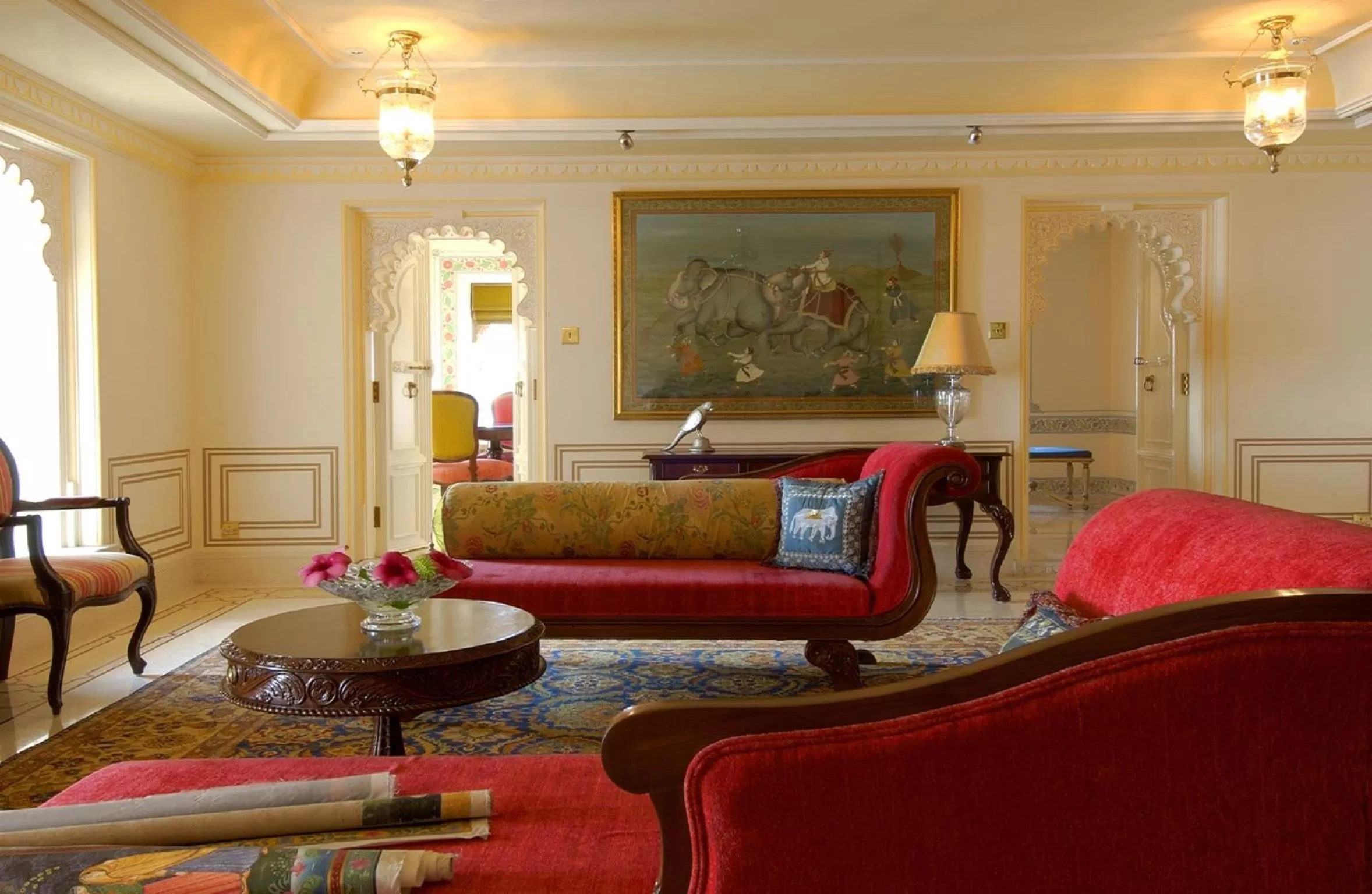 Living room in Taj Lake Palace Udaipur